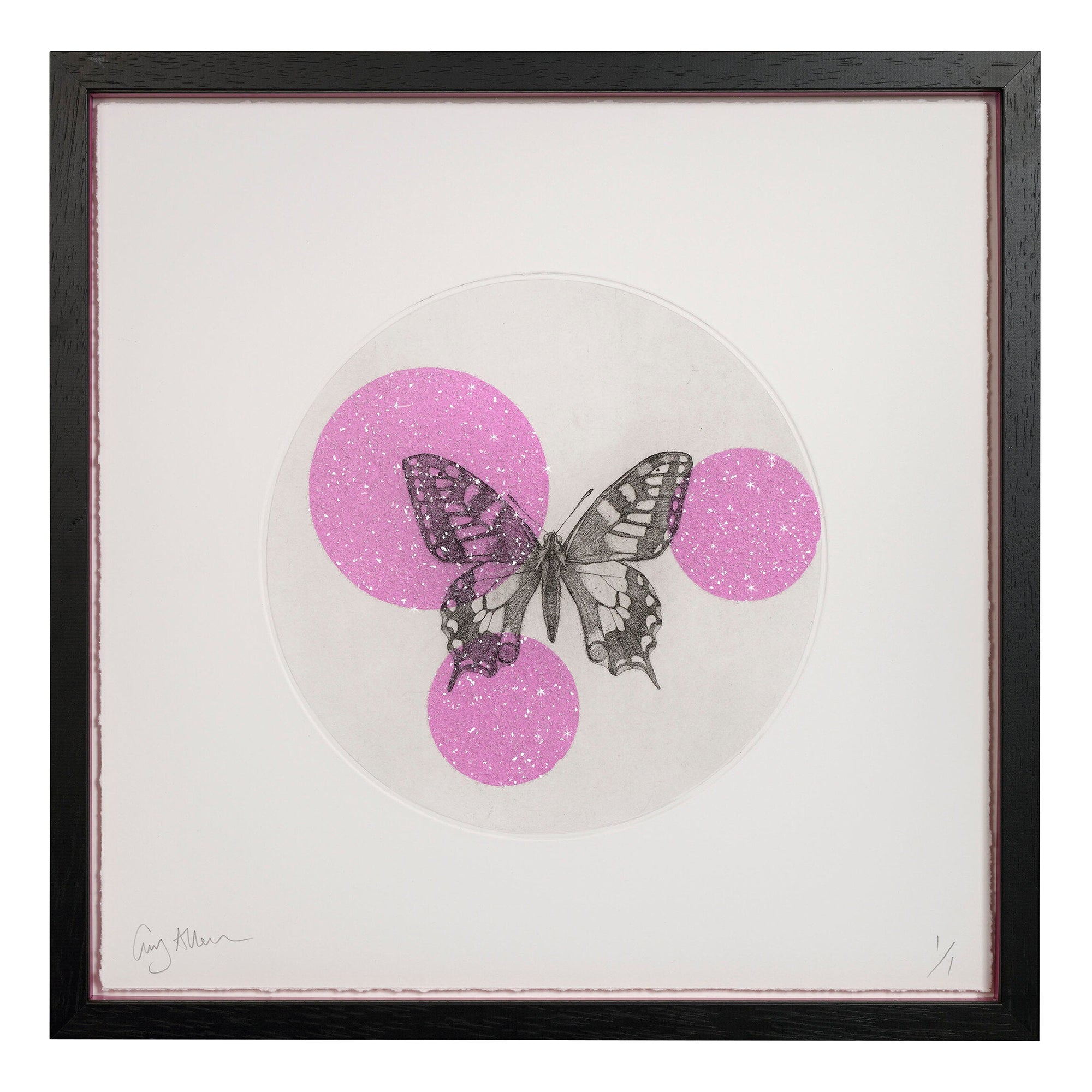 Butterfly with Kelling Designs Magenta 1