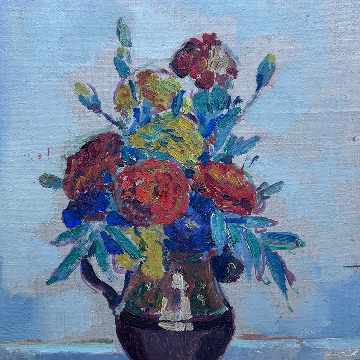 Jug of Flowers Oil Painting
