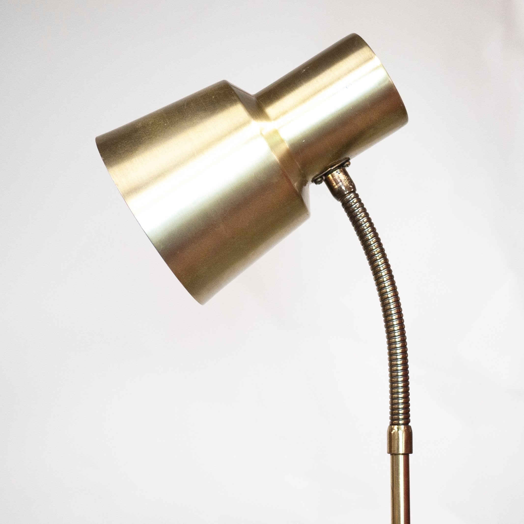 Metal And Brass Articulated Floor Lamp From Ewa Varnamo
