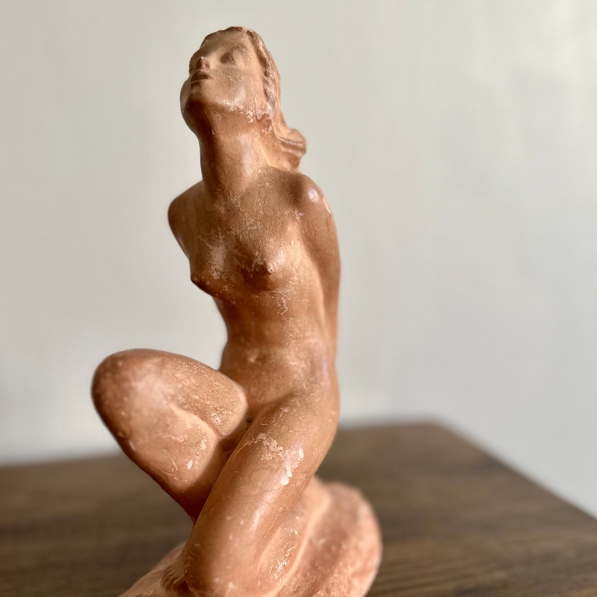 The Gymnast Vintage Terracotta Statue