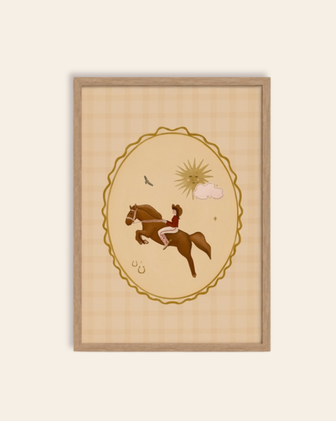 Cowgirl Cameo Art Print