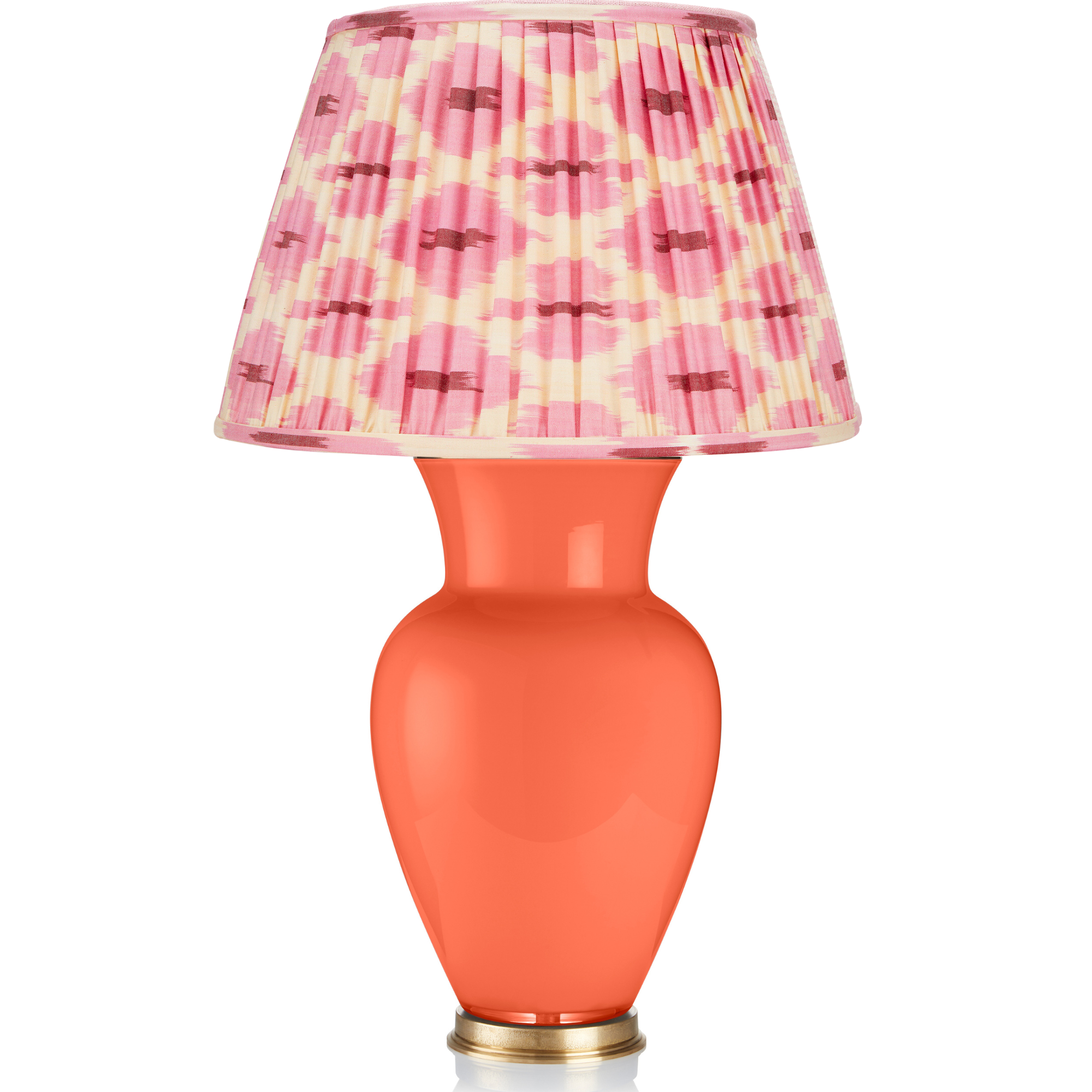 PINK AND CREAM IKAT LAMPSHADE LAMPSHADE