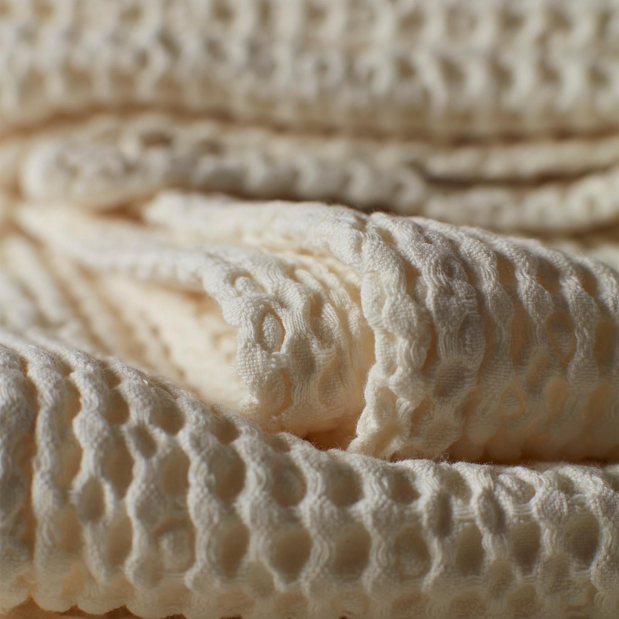 Cream 100% Cotton Waffle Towels