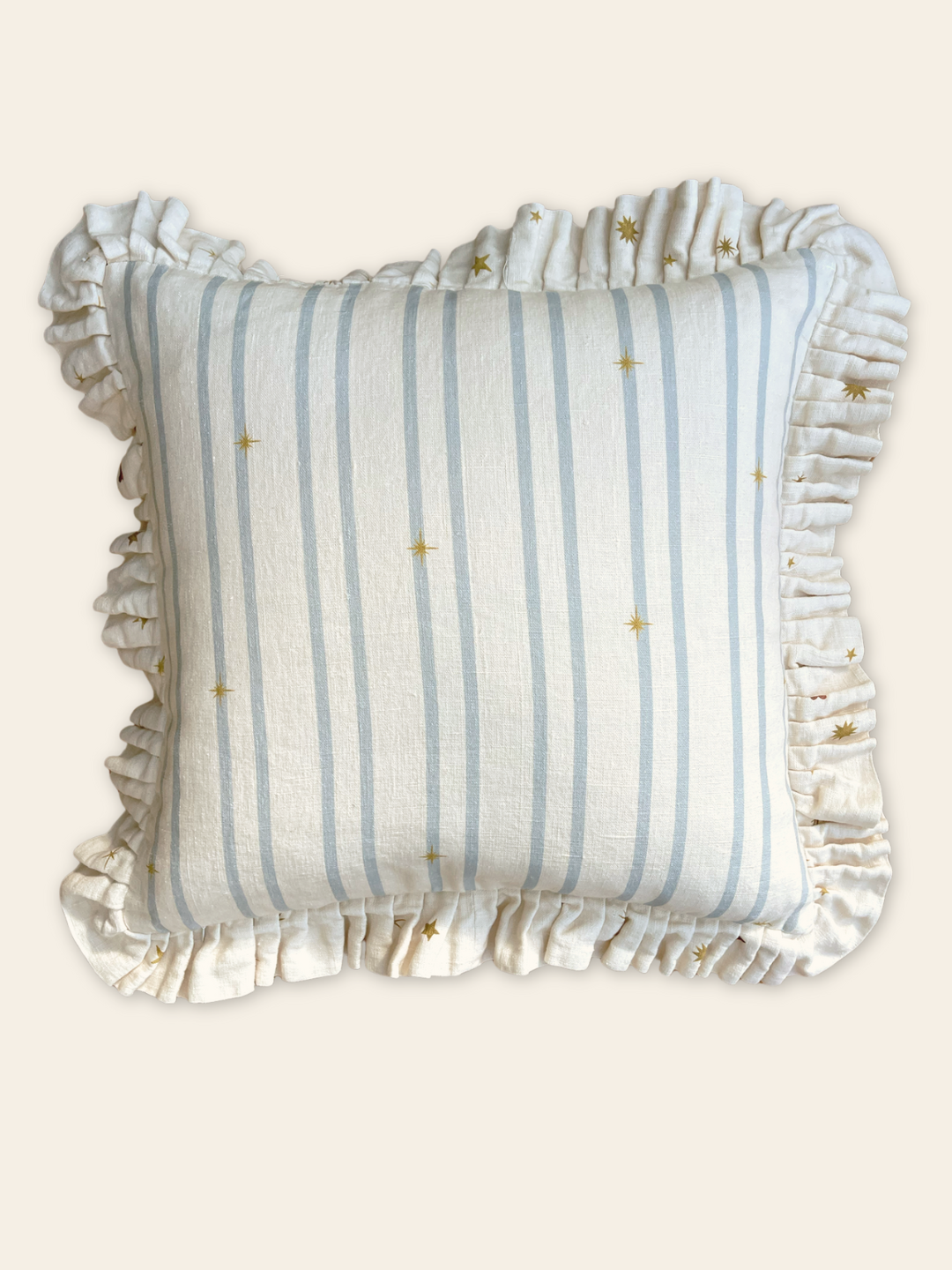 Linen ruffled cushion cover Astral Weeks