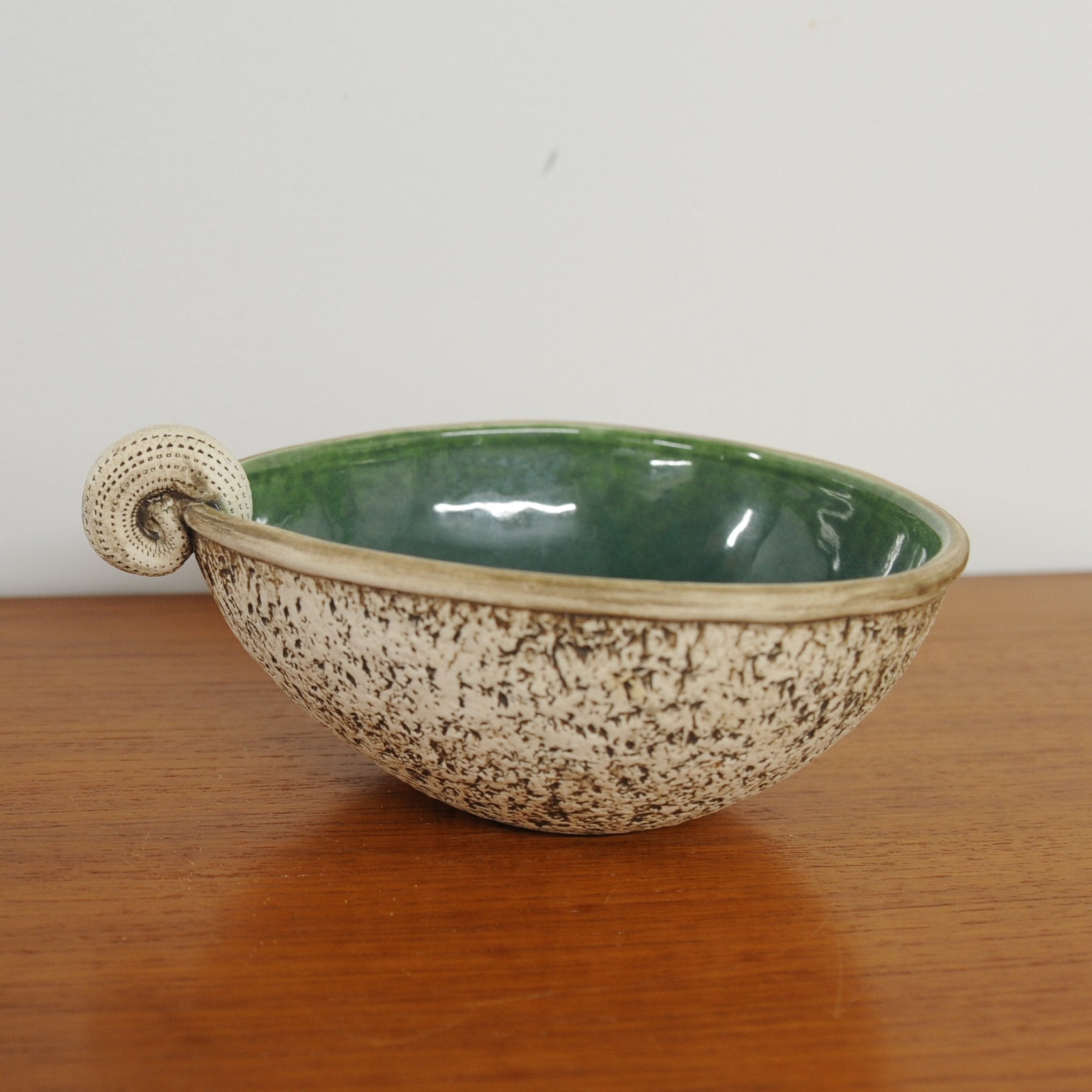 Koru Pottery Bowl by McGlashen, 1980s