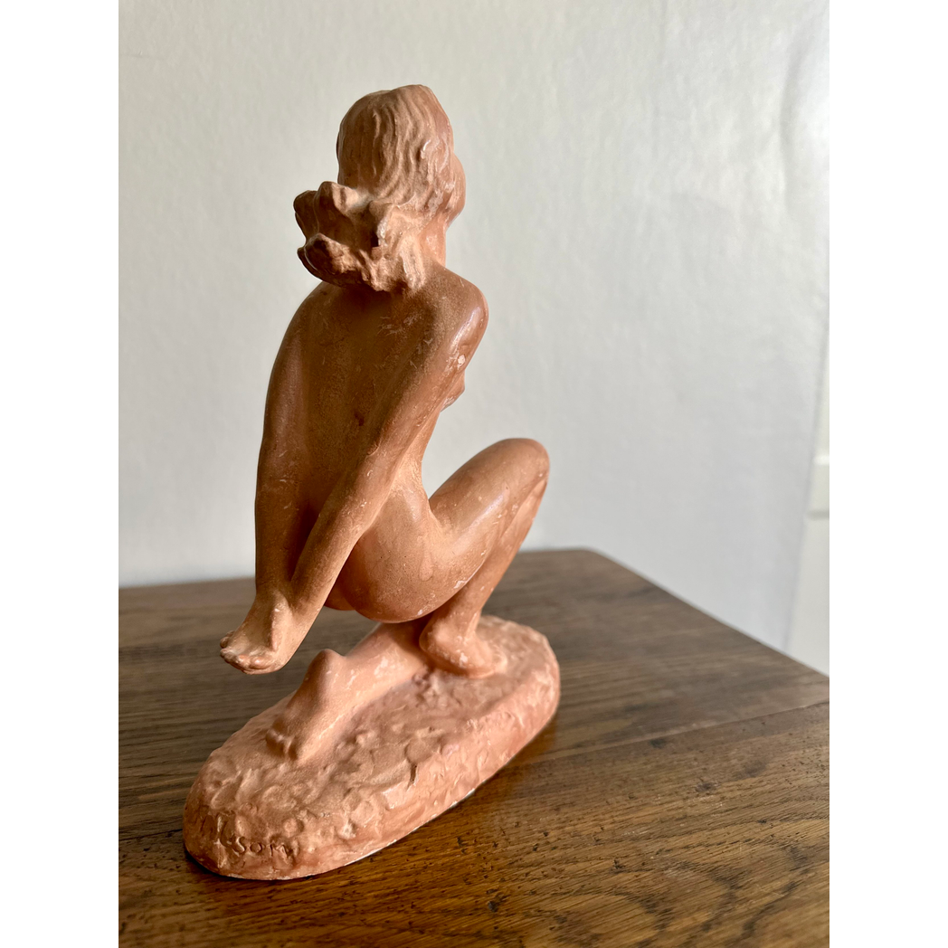 THE GYMNAST - TERRACOTTA STATUE