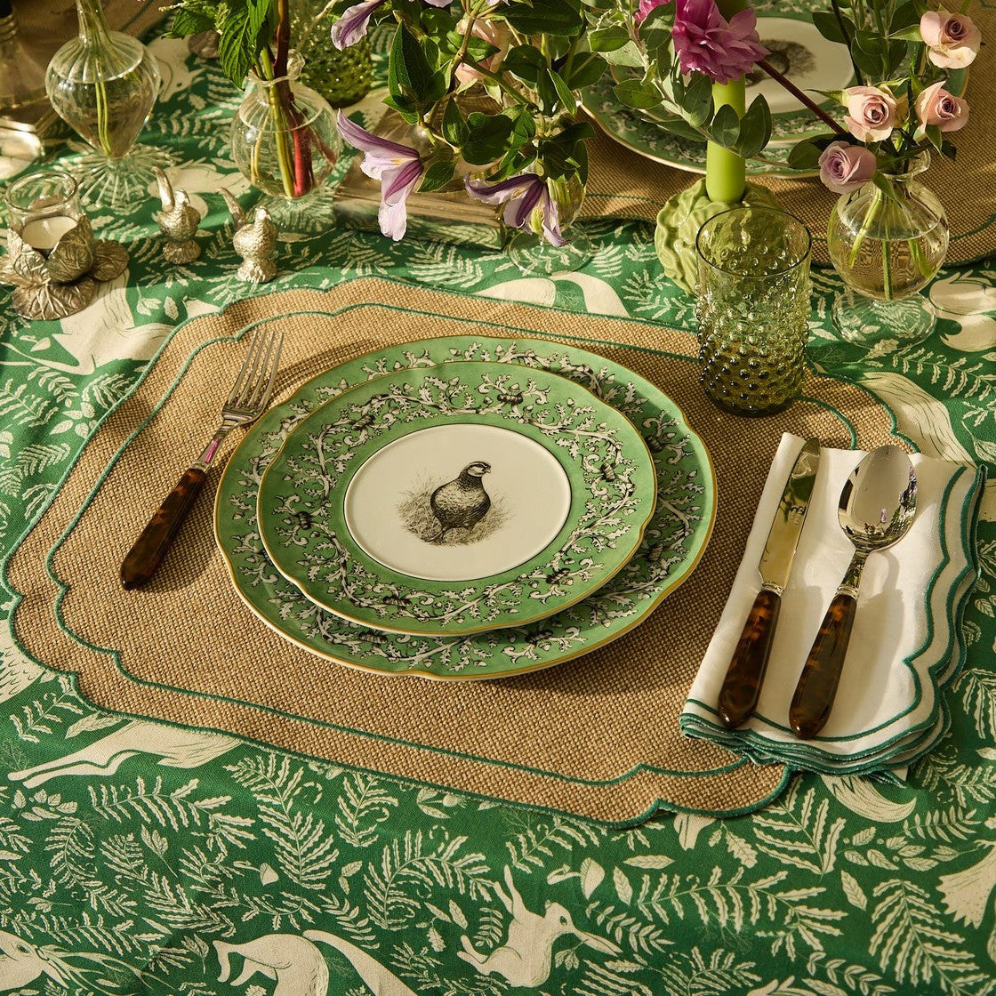 Pheasant Fancy Dessert Plates | Set of 4