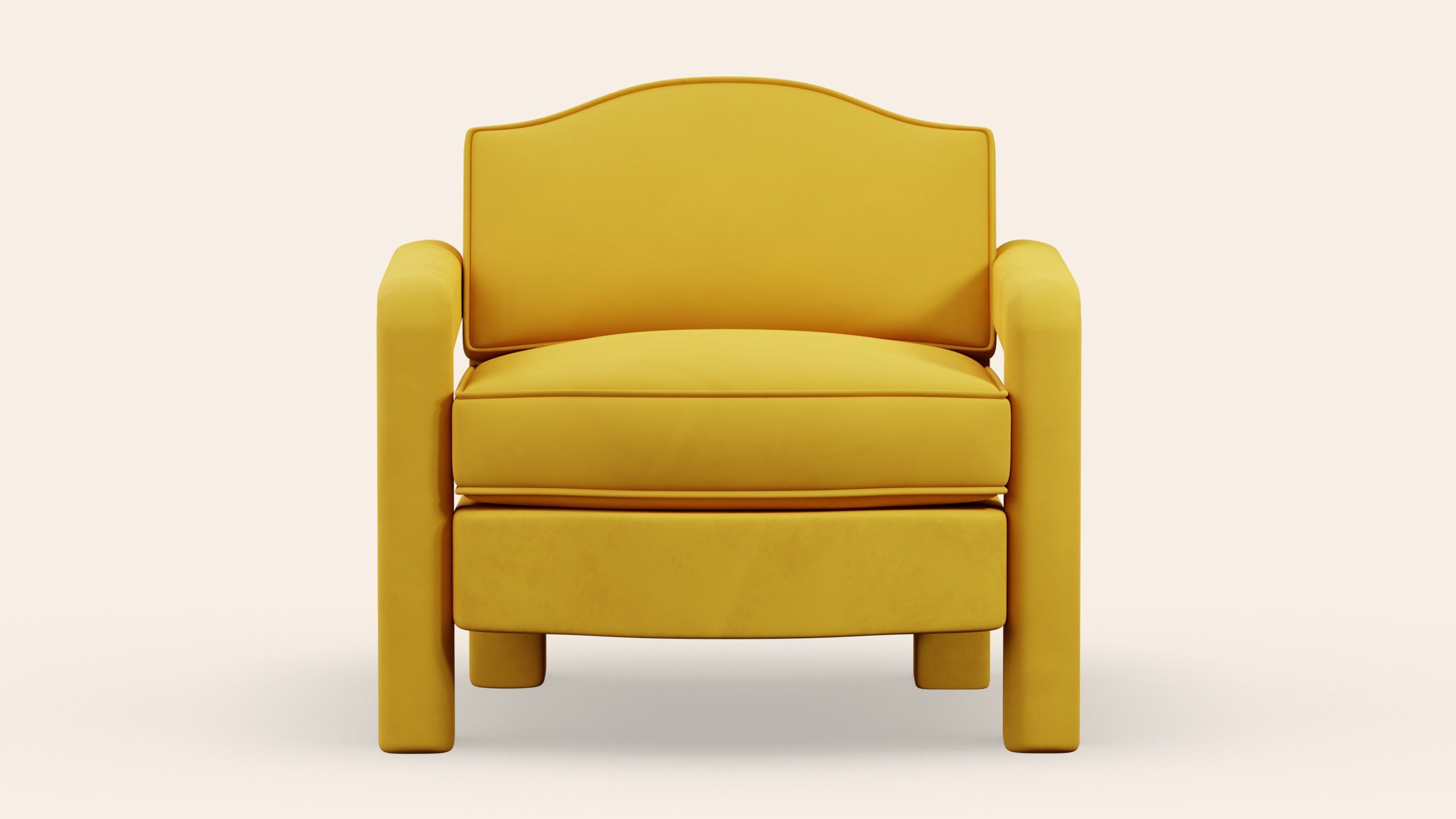 Elio Armchair, Daffodil Velvet