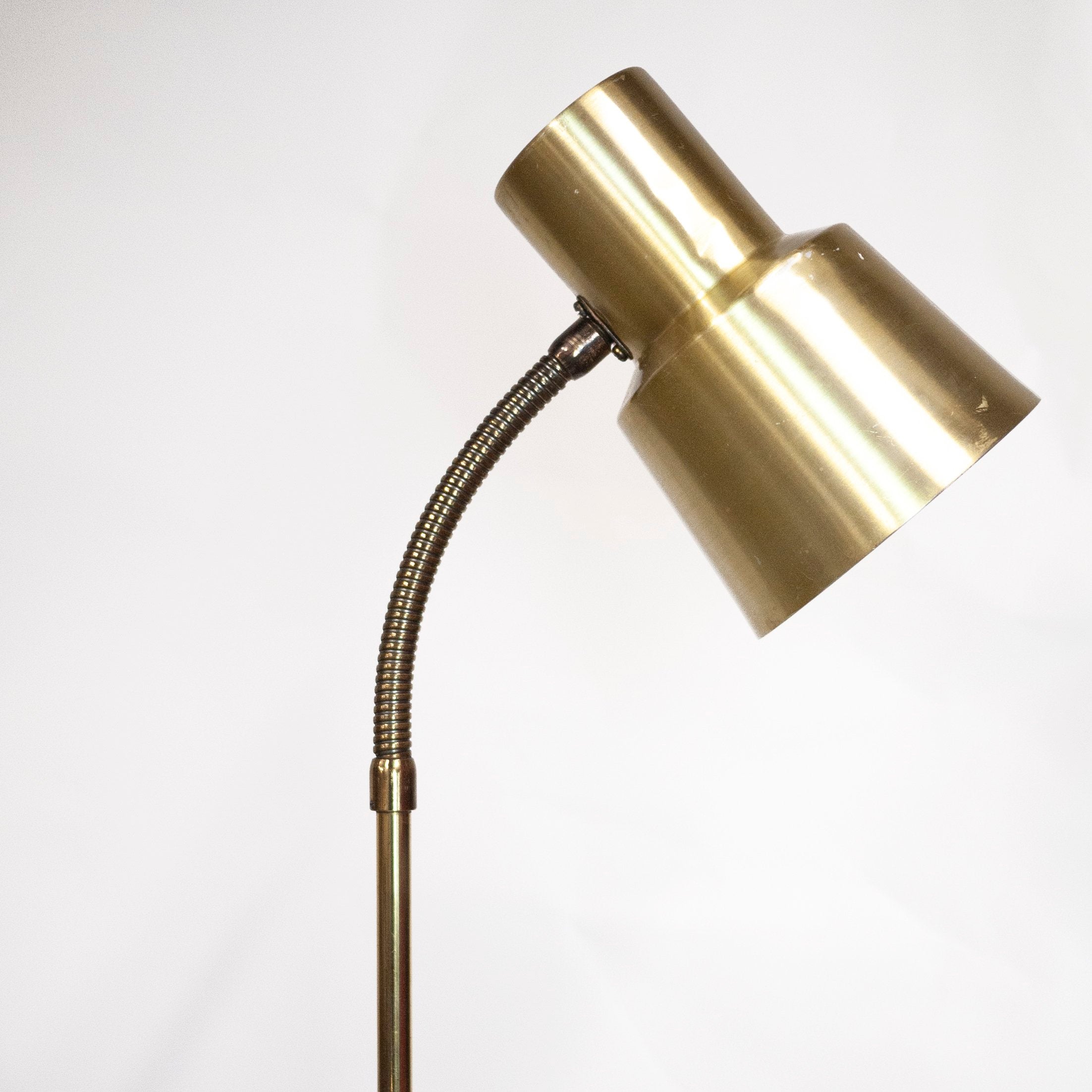 Metal And Brass Articulated Floor Lamp From Ewa Varnamo