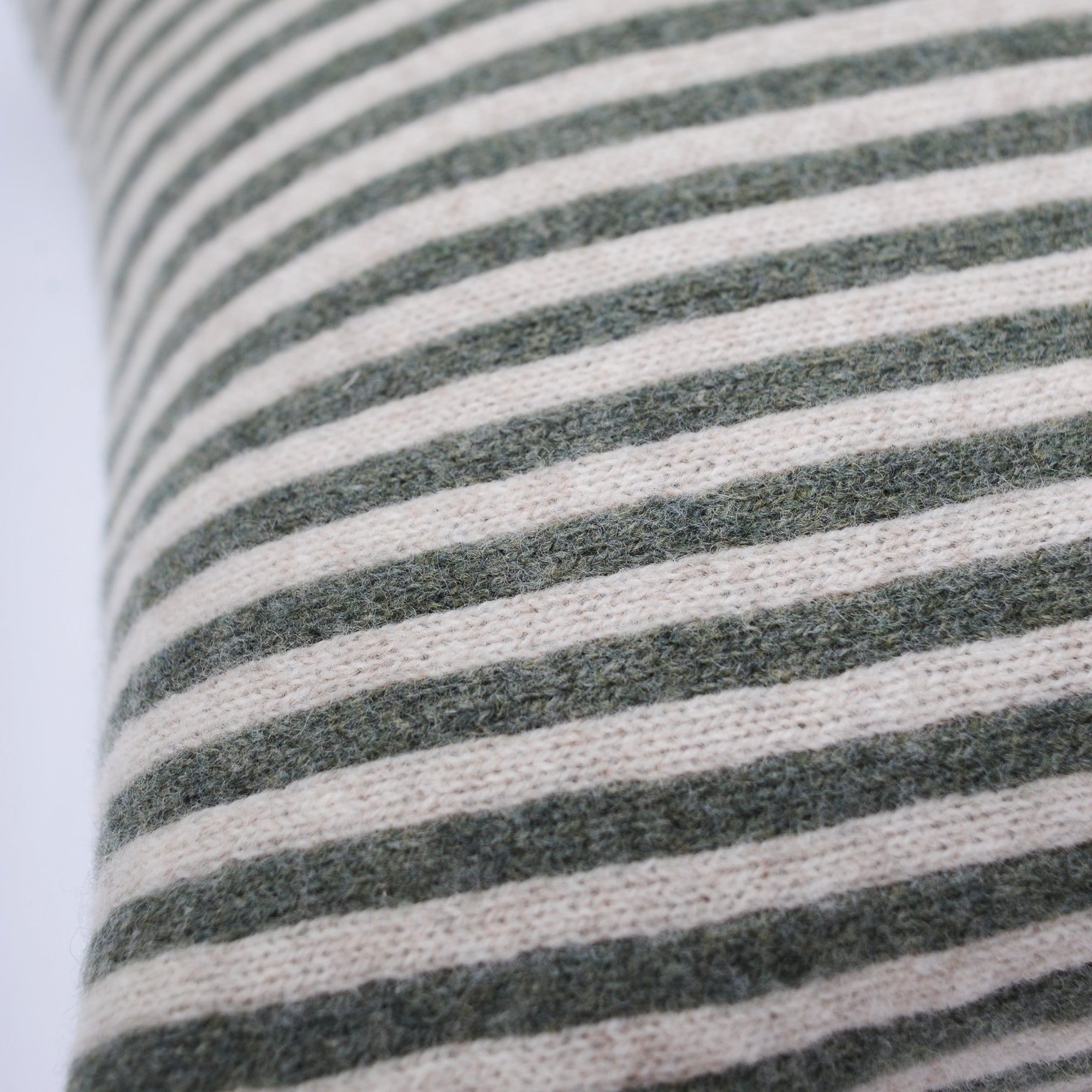 Green Bold Stripe Cushion