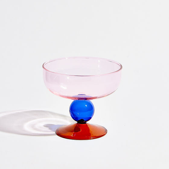 Glass Bowl Bonbon - Pink