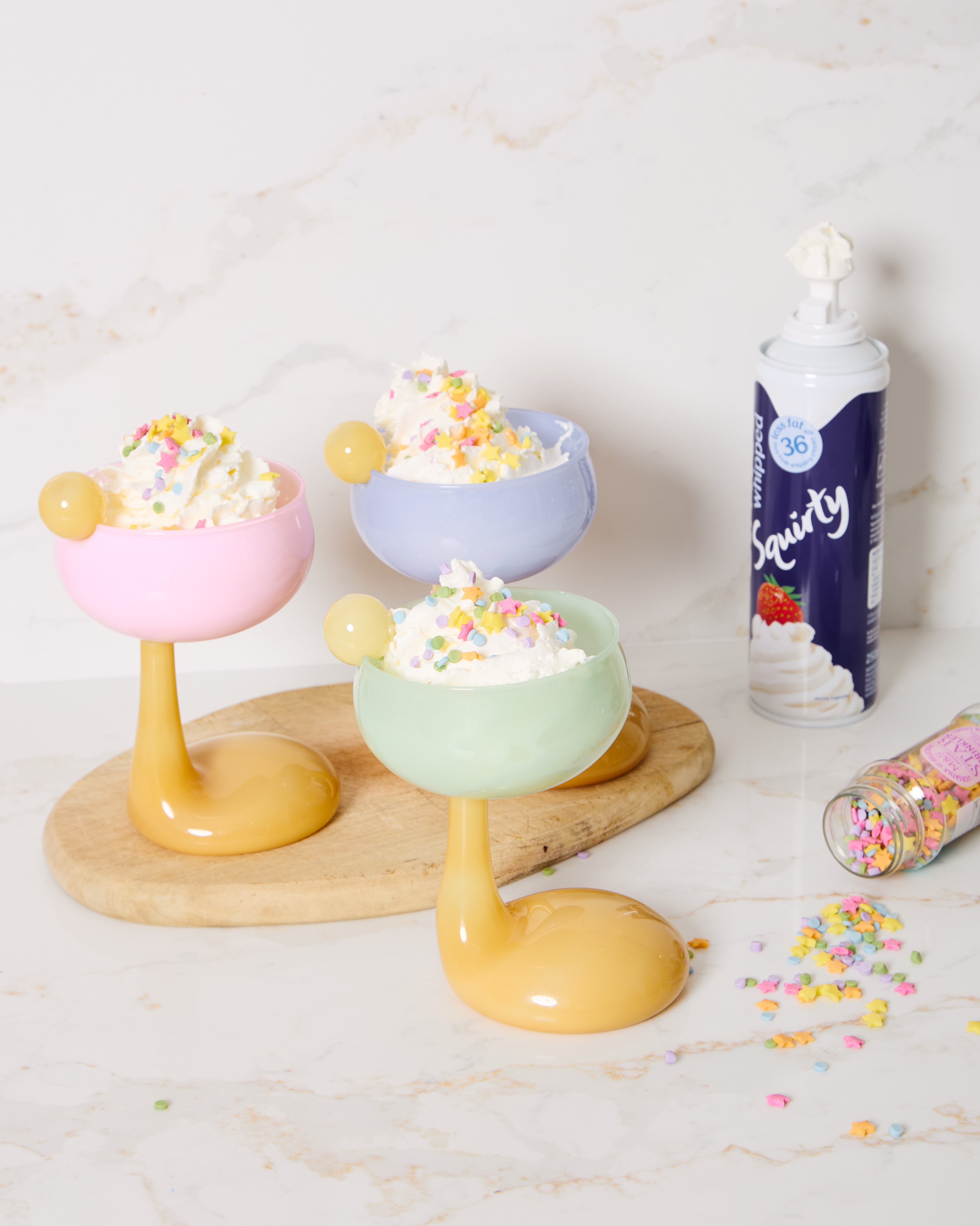 Blobby Dessert & Cocktail Glass - Pink