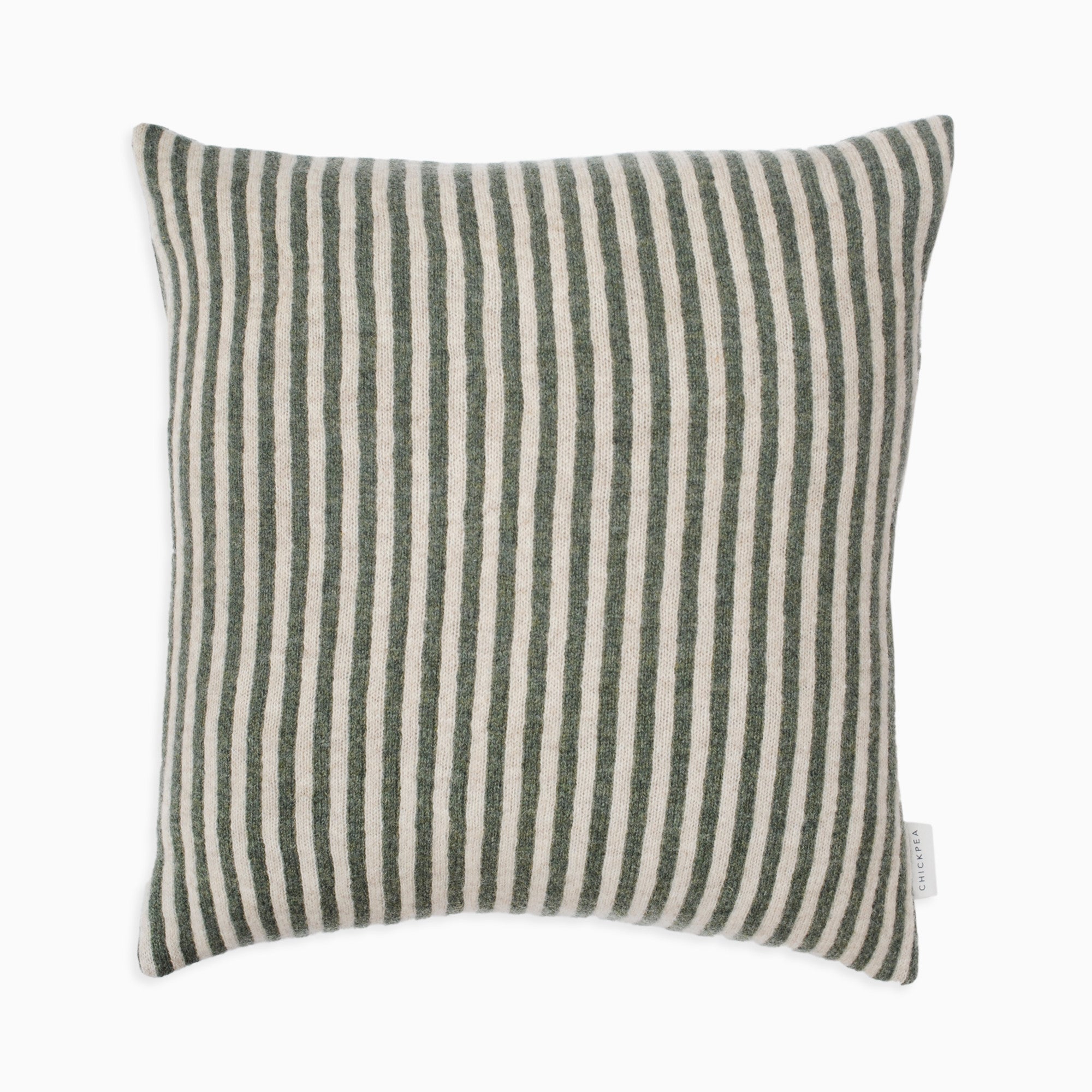 Green Bold Stripe Cushion