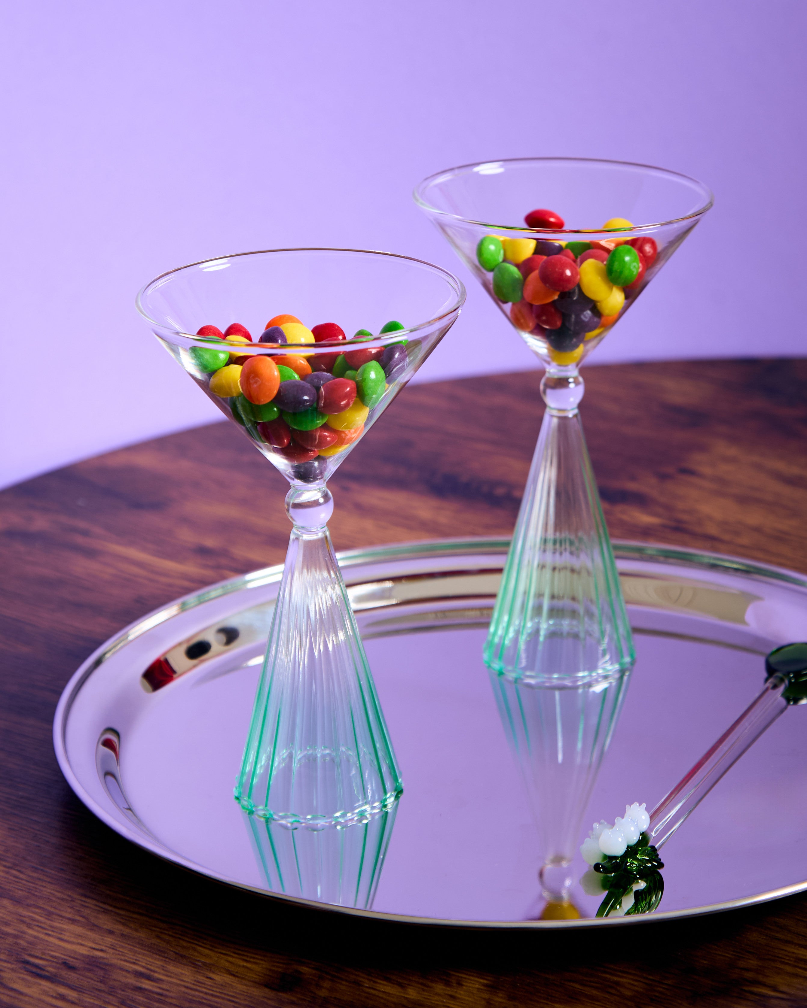 Cocktail Glass - Green Gradient