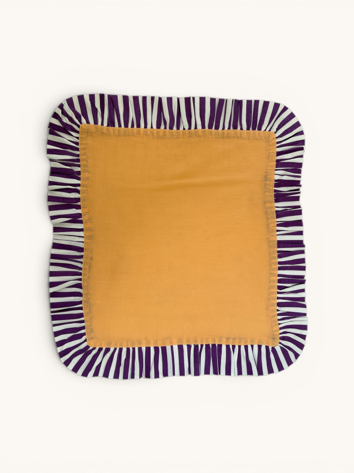 Pair of Ruffle Napkins, Peach & Violet