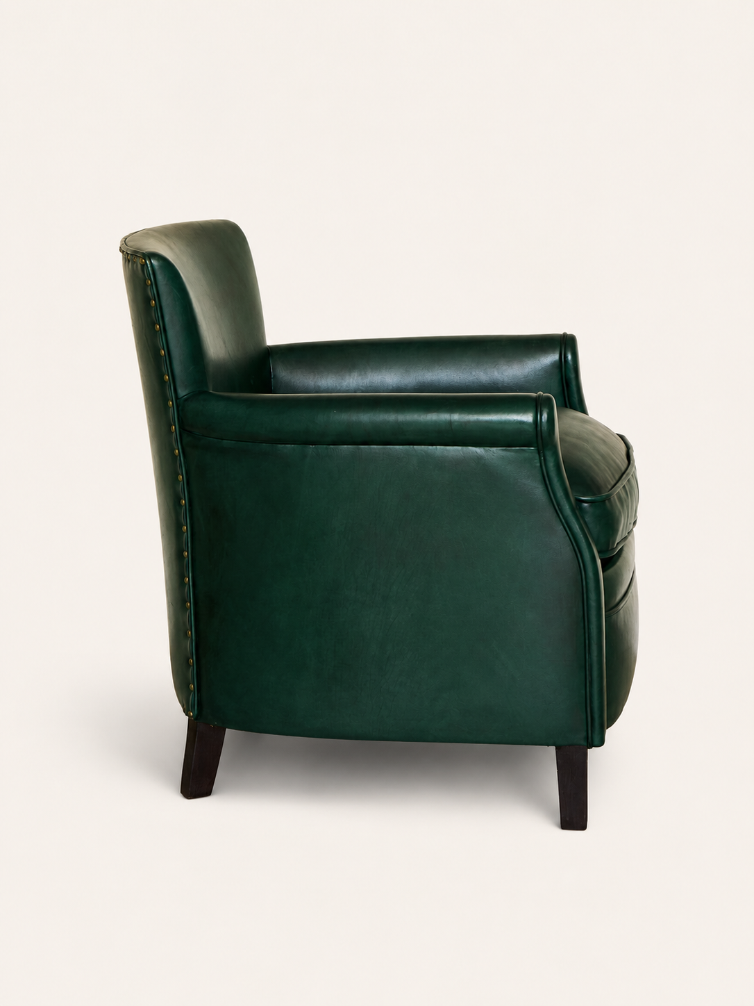 Green Leather Club Chair