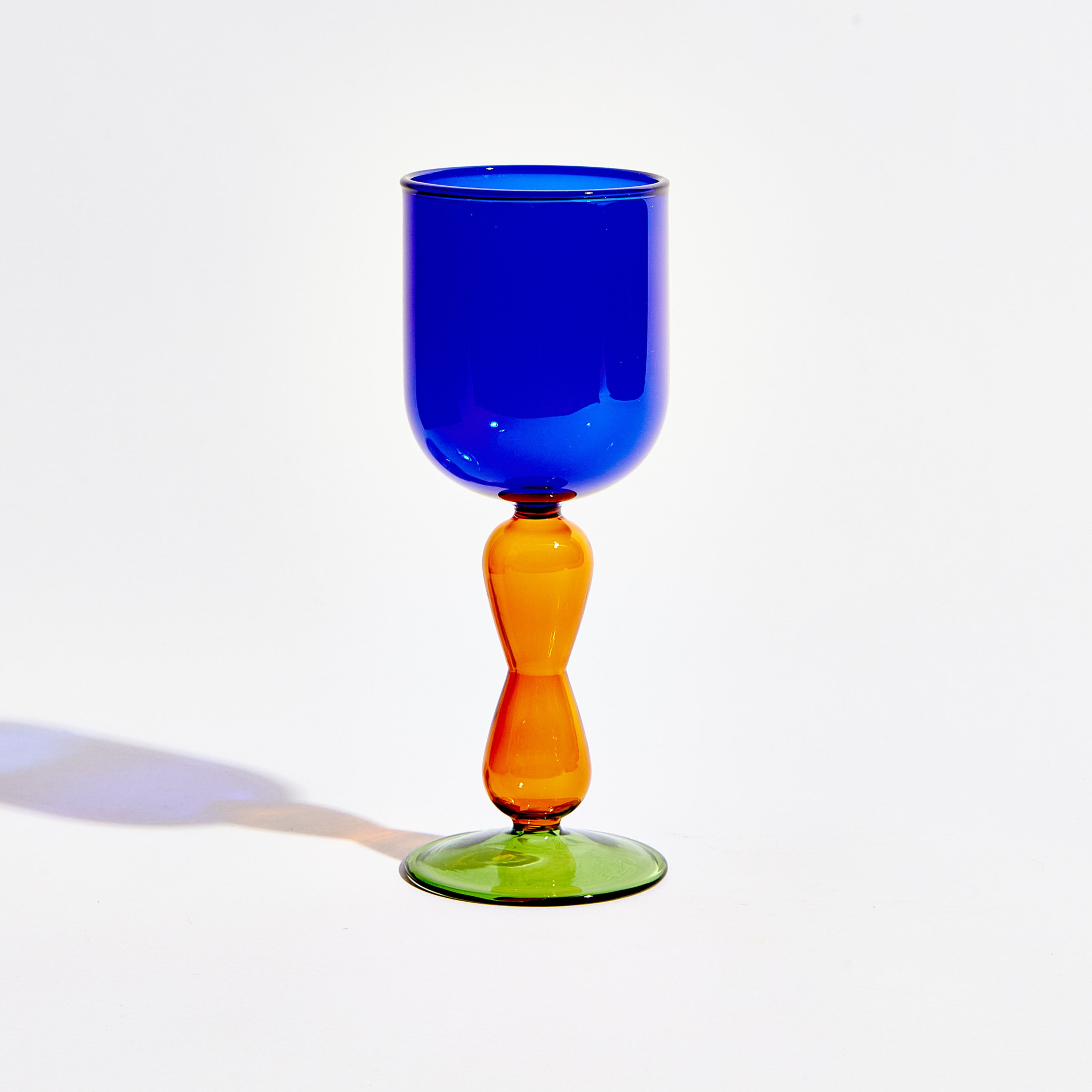 Retro wine goblet - Blue