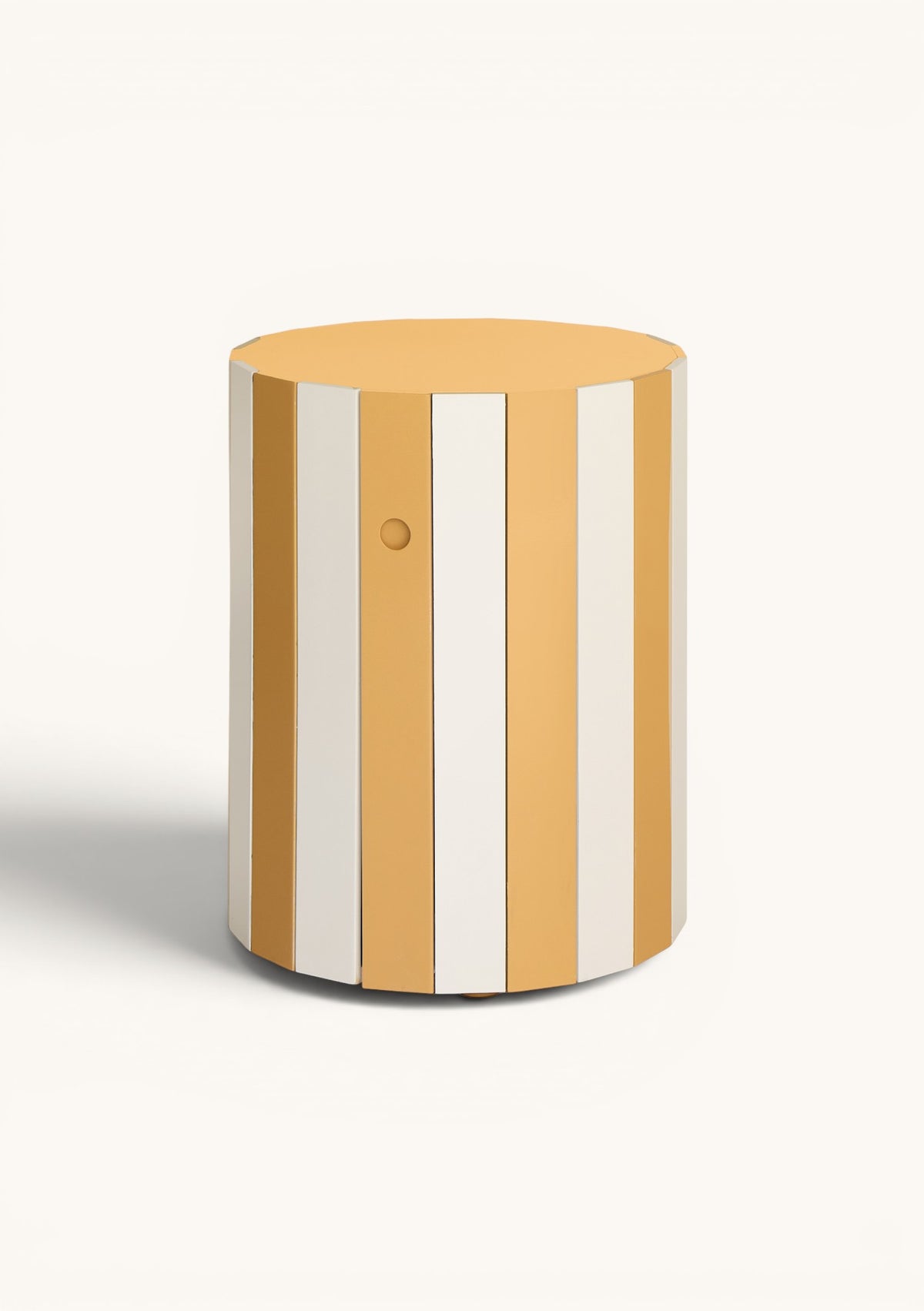 Barrel Table, Persian Yellow
