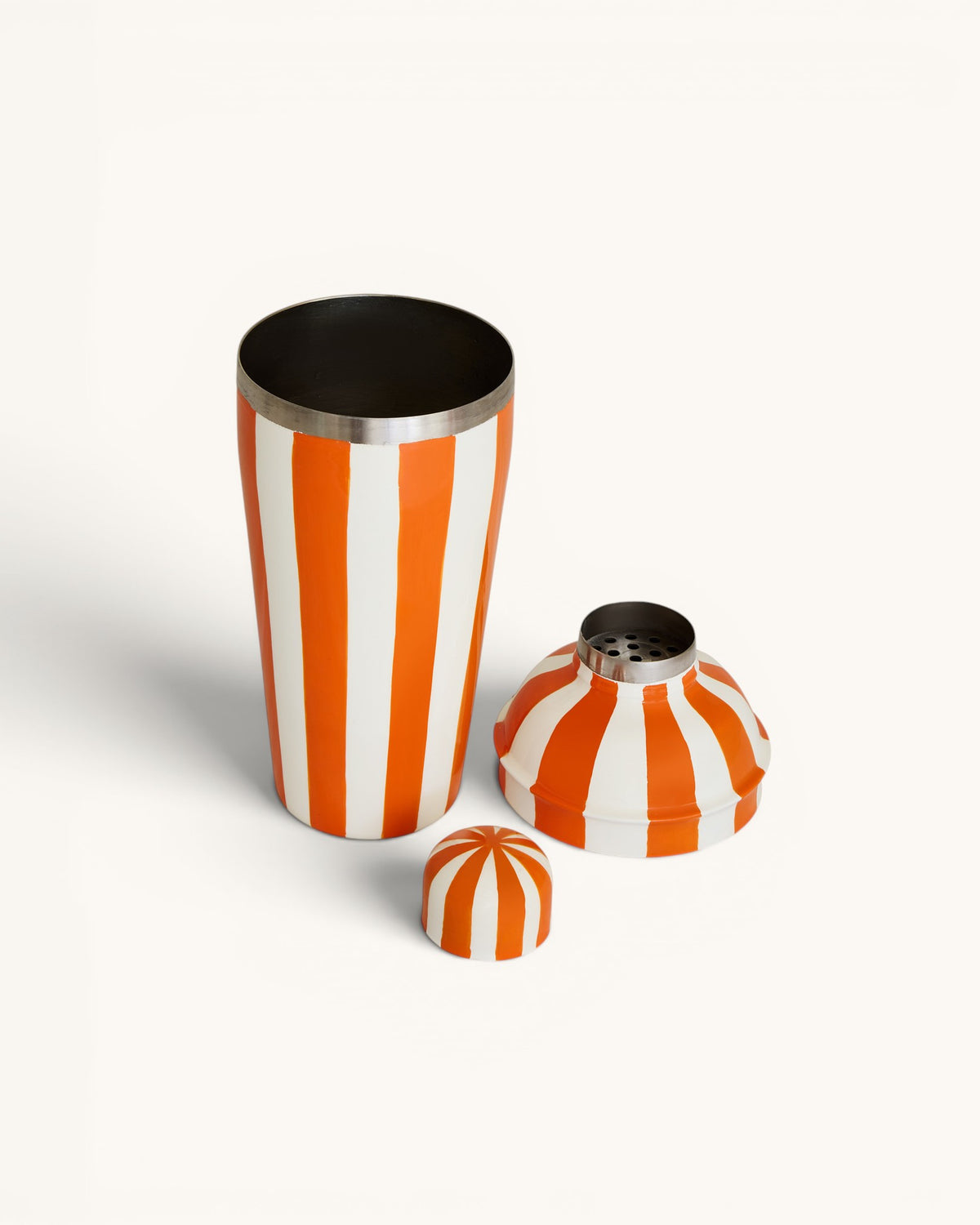 Cocktail Shaker, Tangerine Stripe