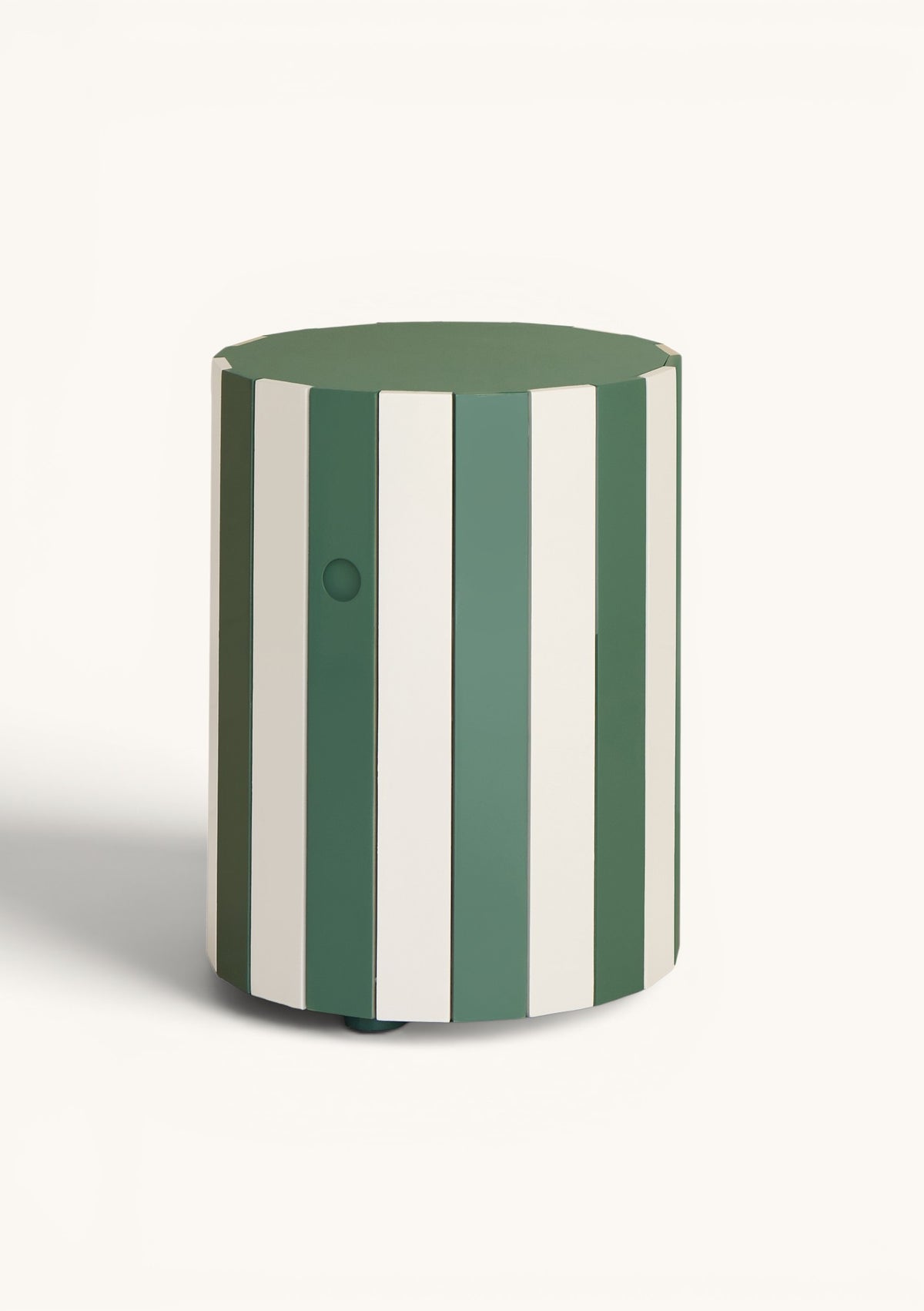 Low Barrel Table, Sage