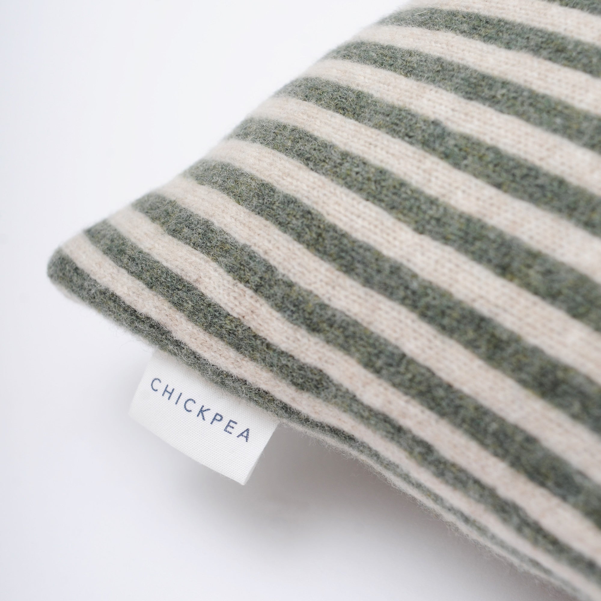 Green Bold Stripe Cushion
