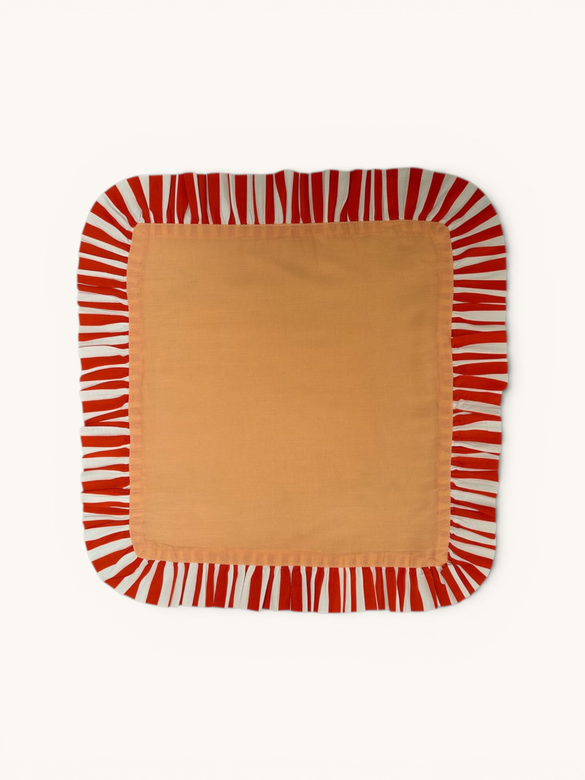 Pair of Ruffle Napkins, Peach & Tangerine
