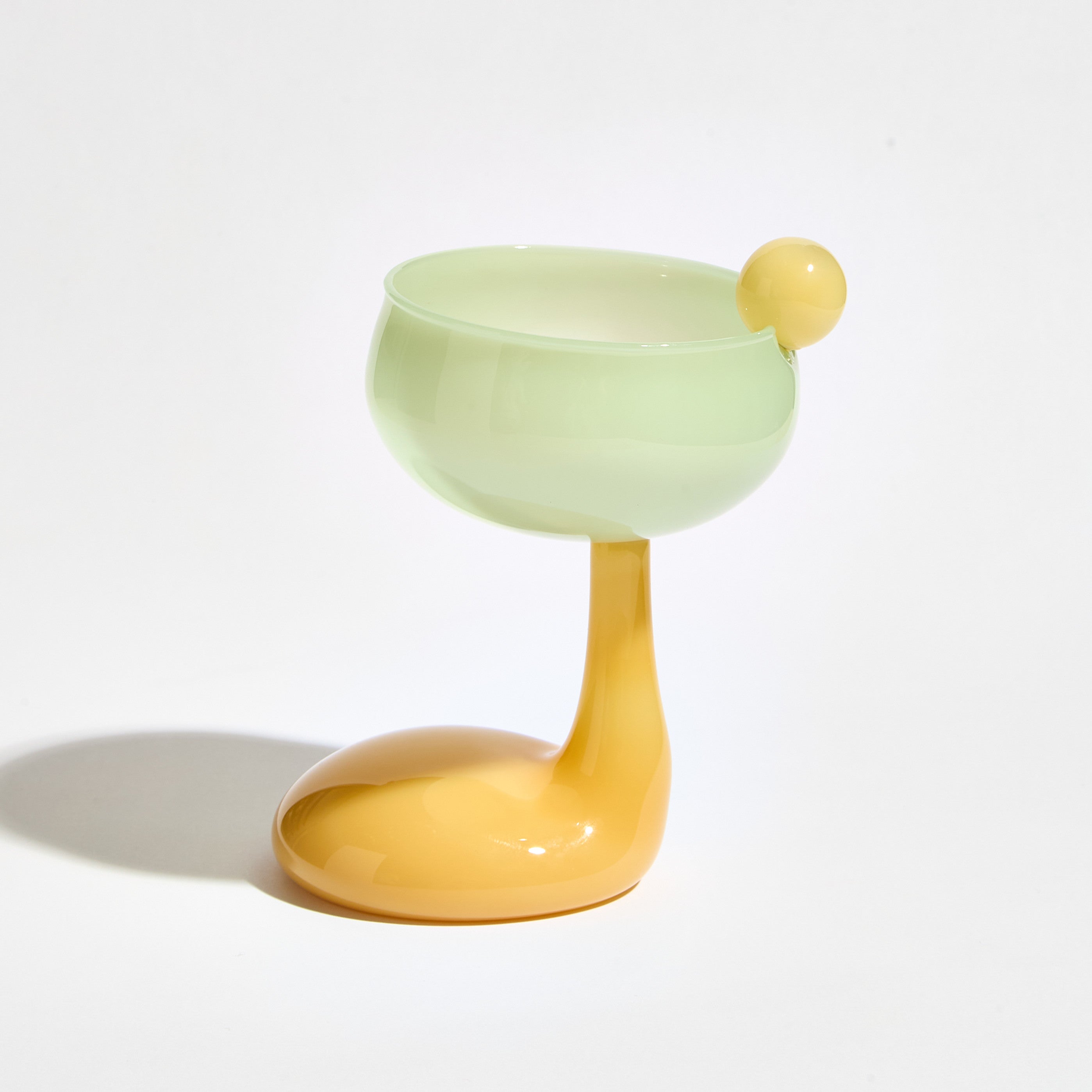 Blobby Dessert & Cocktail Glass - Green