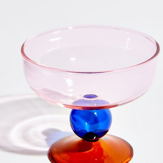 Glass Bowl Bonbon - Pink