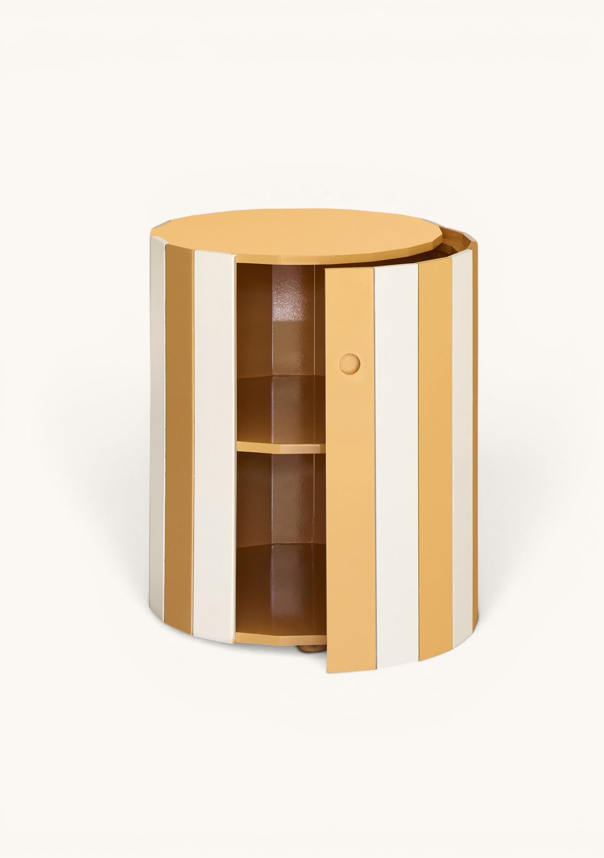 Barrel Table, Persian Yellow