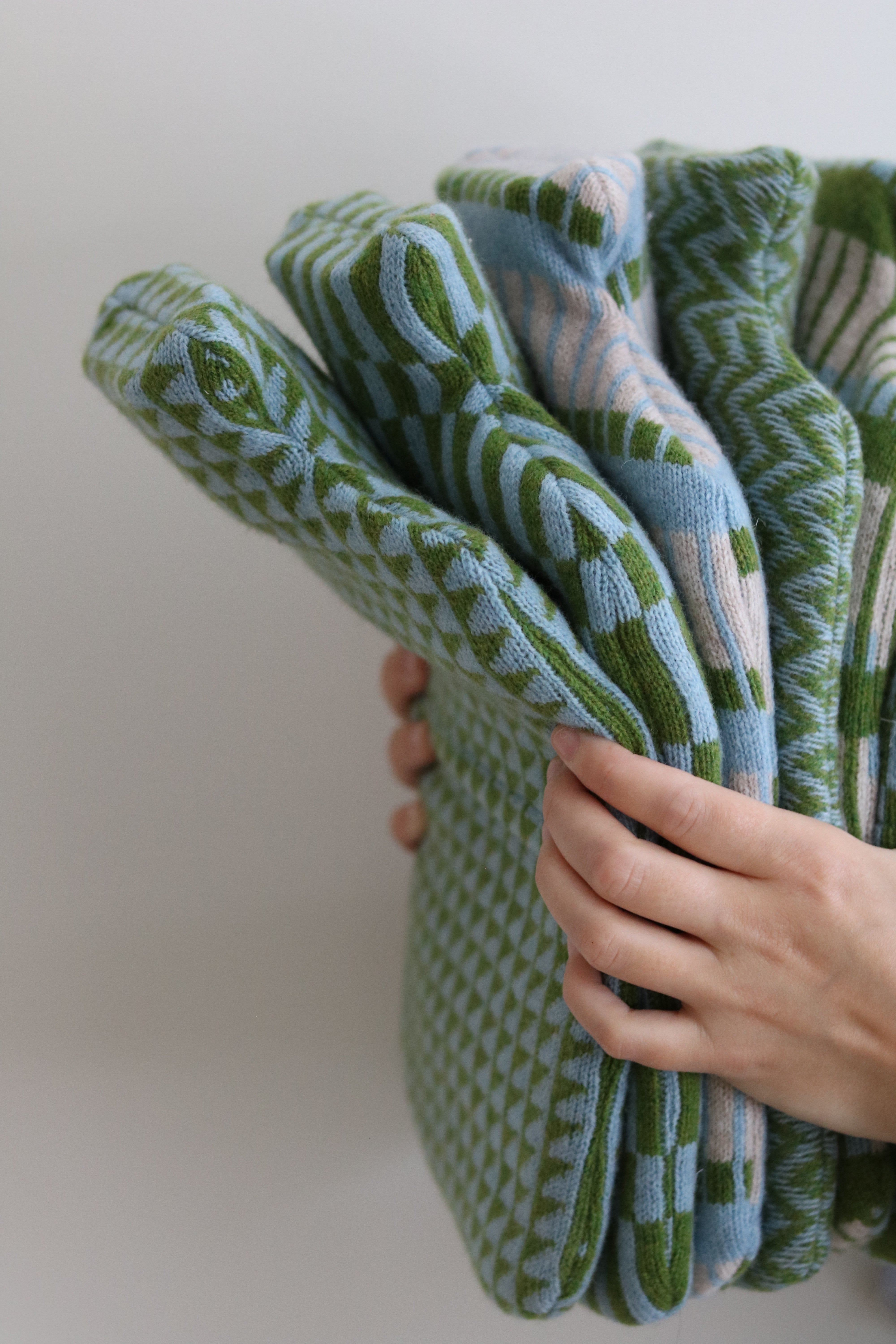 Blue and Moss Culver Hot Water Bottle