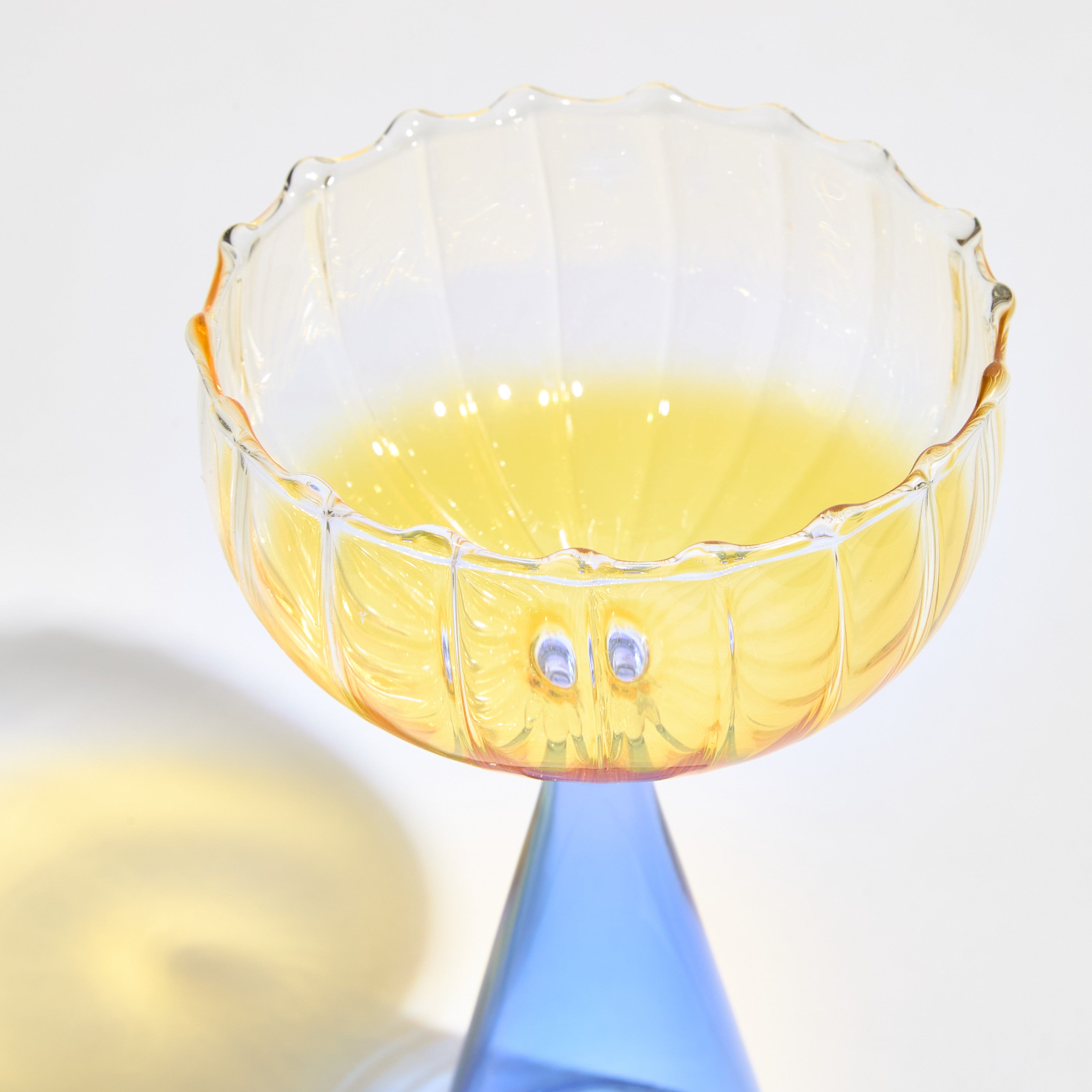 Champagne Glass - Blue & Yellow Gradient