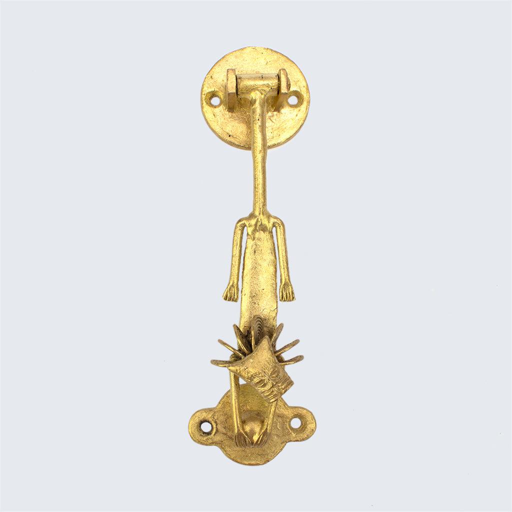 Ghanaian Ashanti Brass Door Knocker 'Lion'