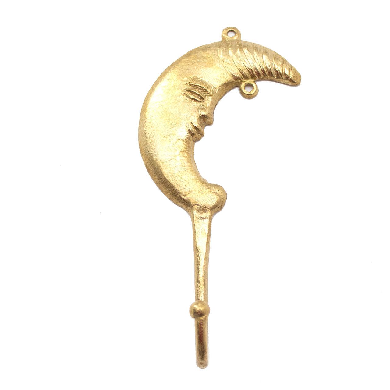 Ghanaian Ashanti Brass Hook 'Man In The Moon'
