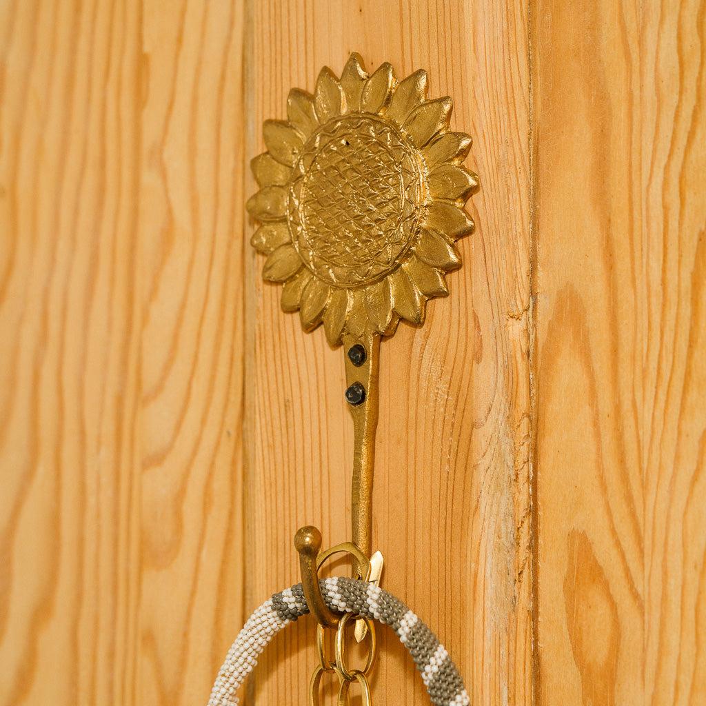 Ghanaian Ashanti Brass Hook 'Sunflower'