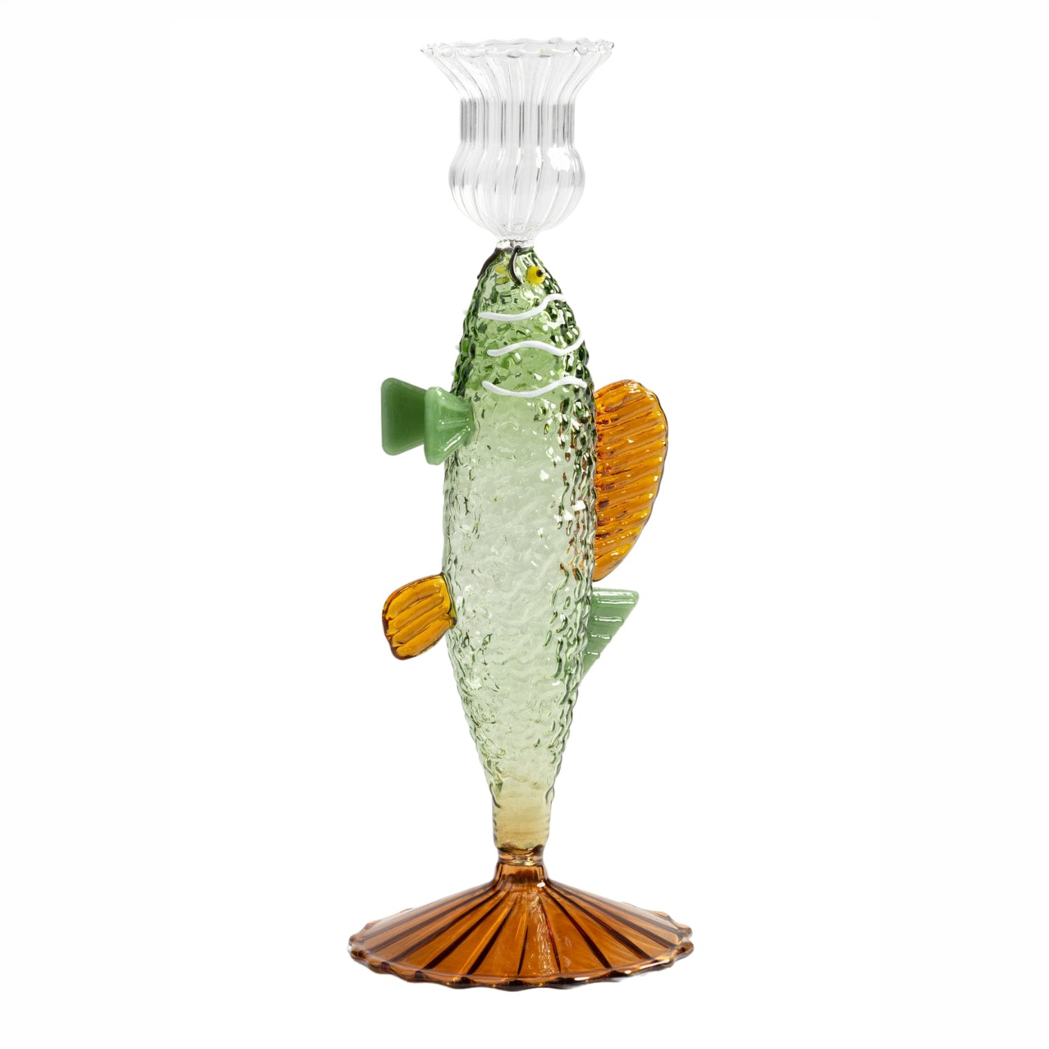Ginny's Glass Seabass Candle Holder