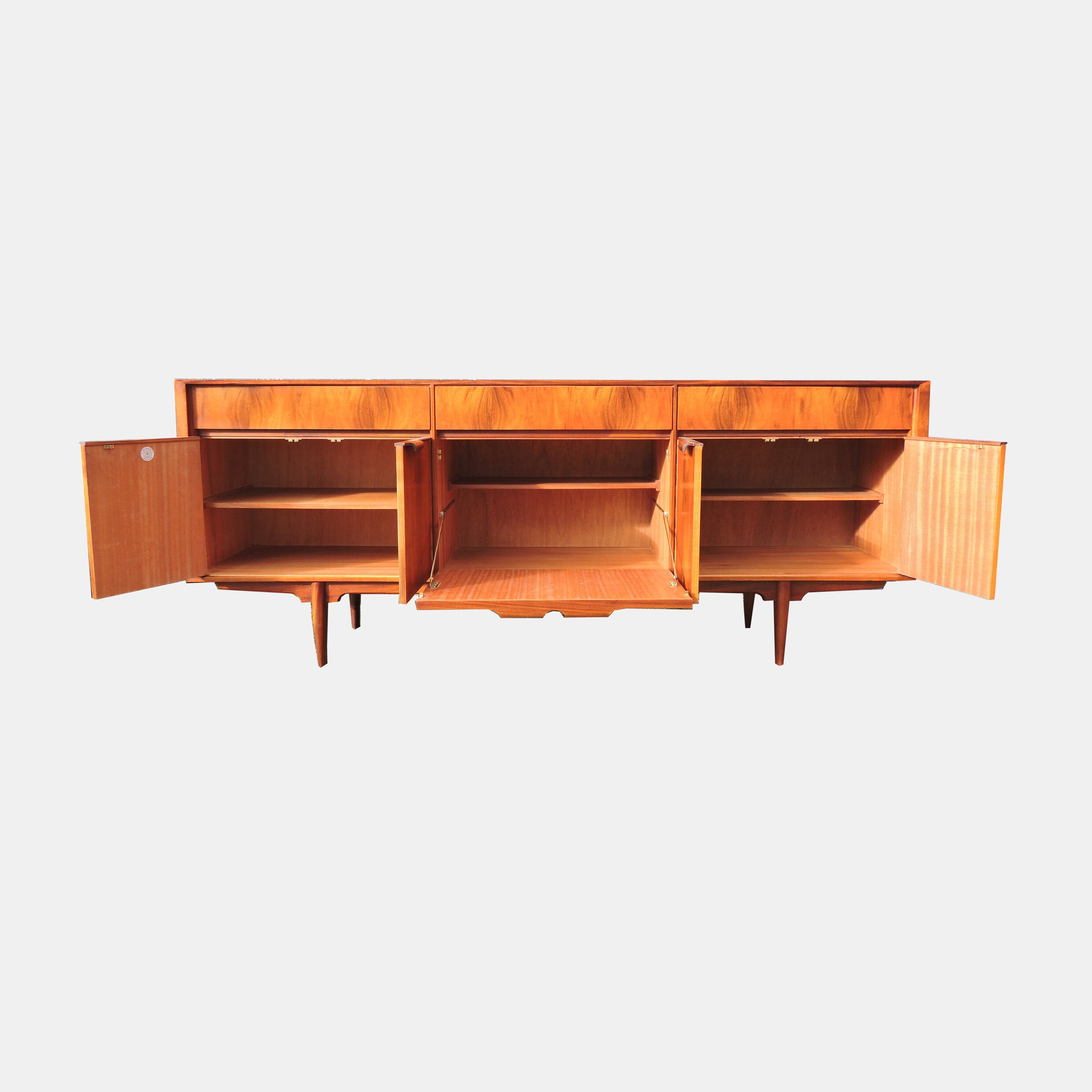 Walnut sideboard by McIntosh, 1960s