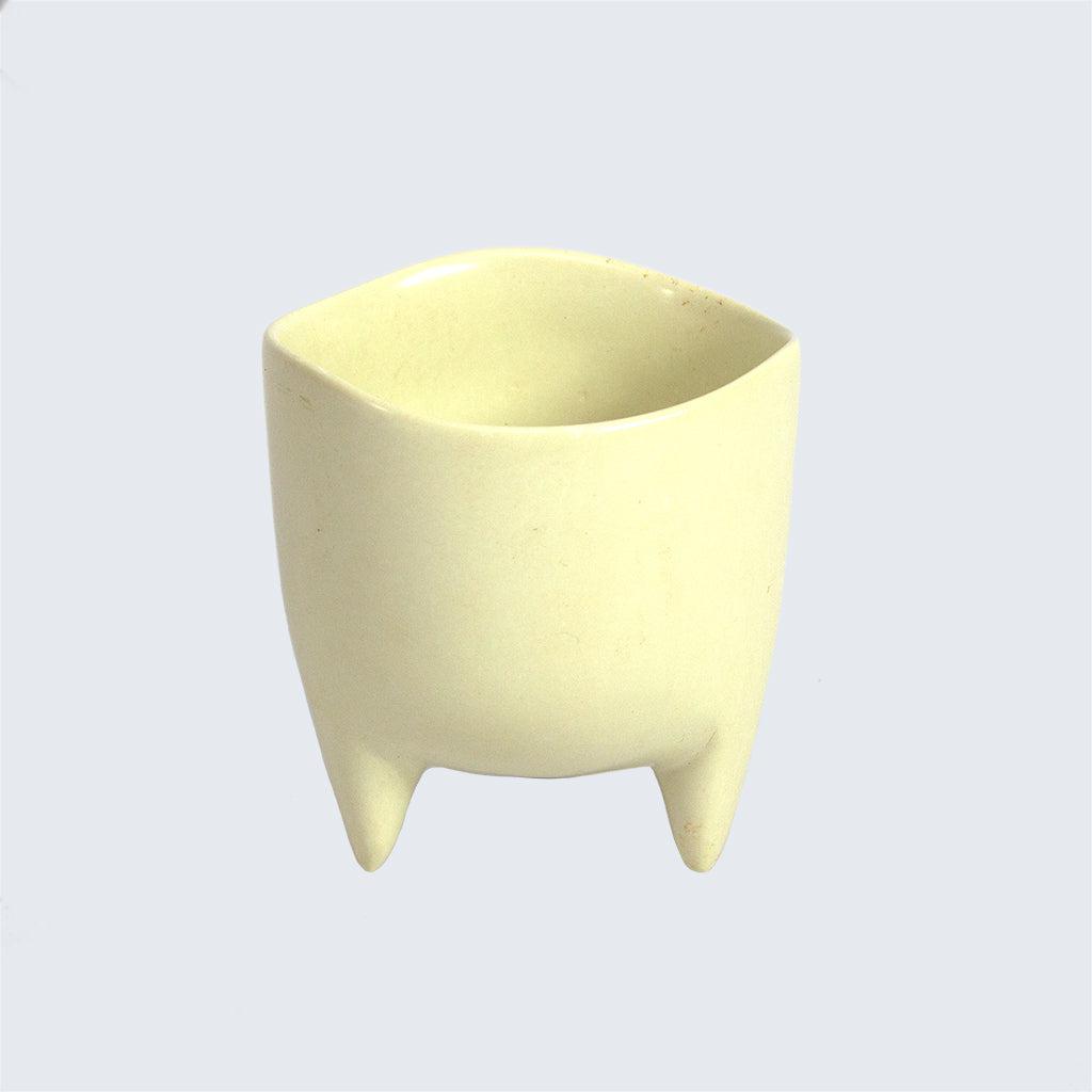 Kenyan Soapstone Hand Carved Plant Pot 'Natural'