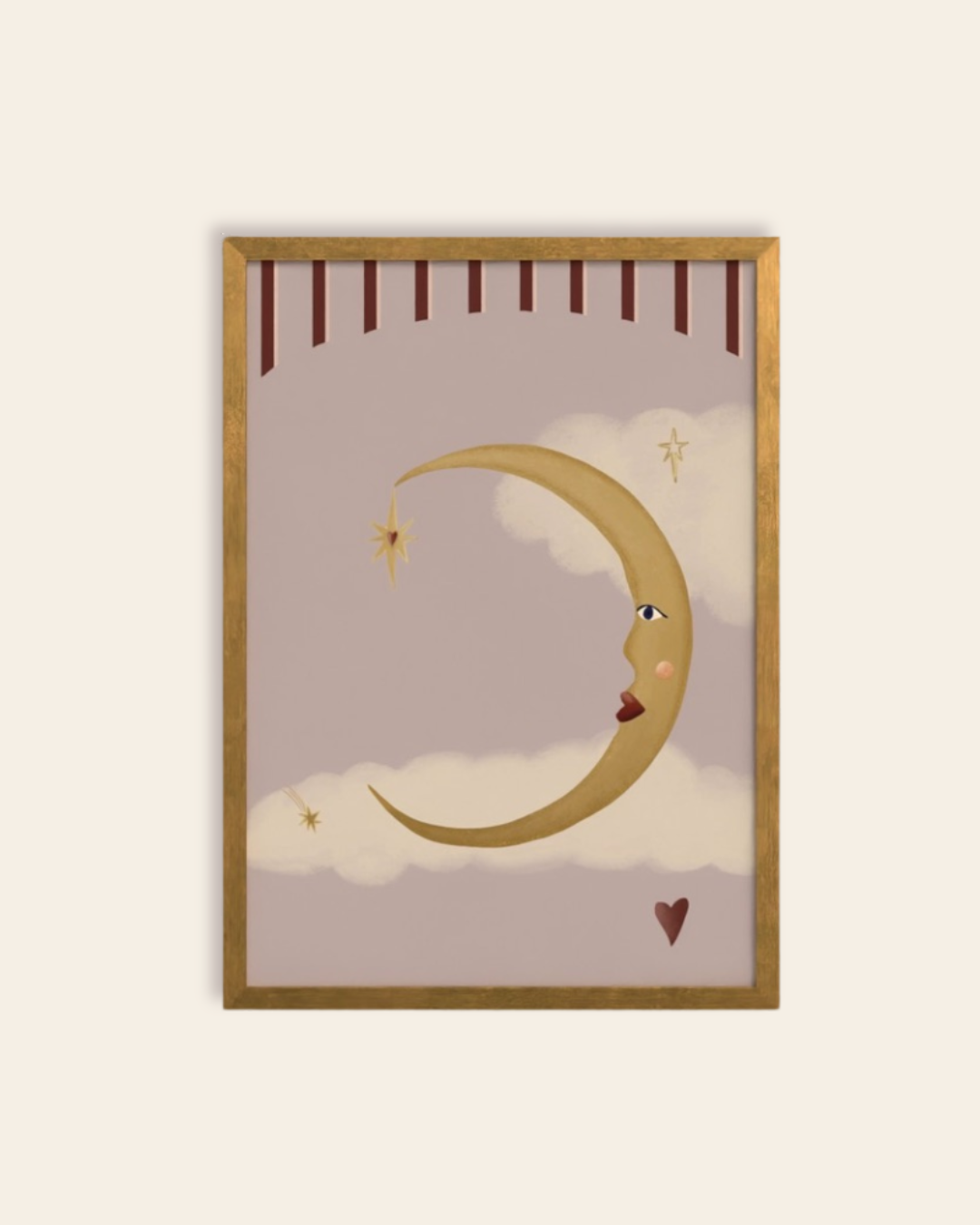 La Lune d'Amour Art Print