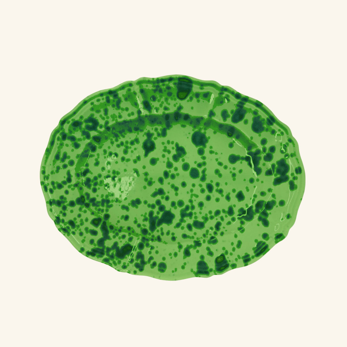 Splatterware Oval Serving Platter