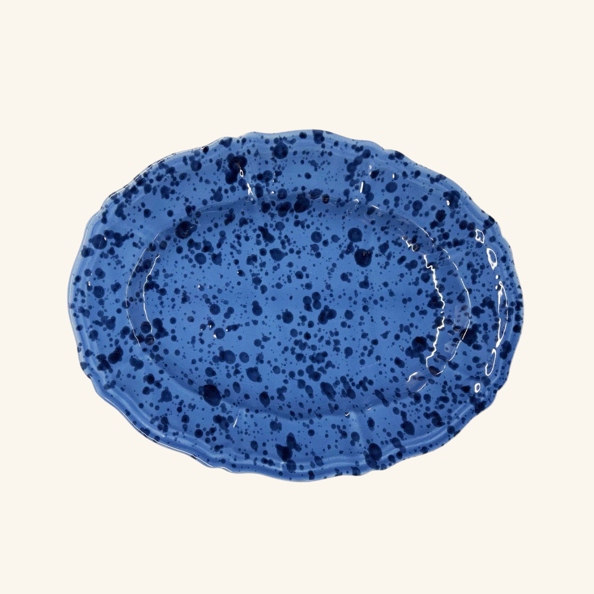 Splatterware Oval Platter