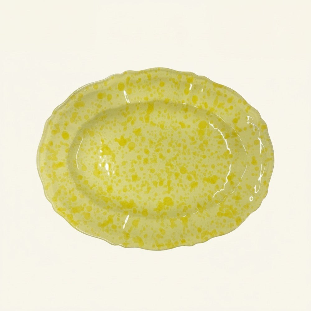 Splatterware Oval Platter