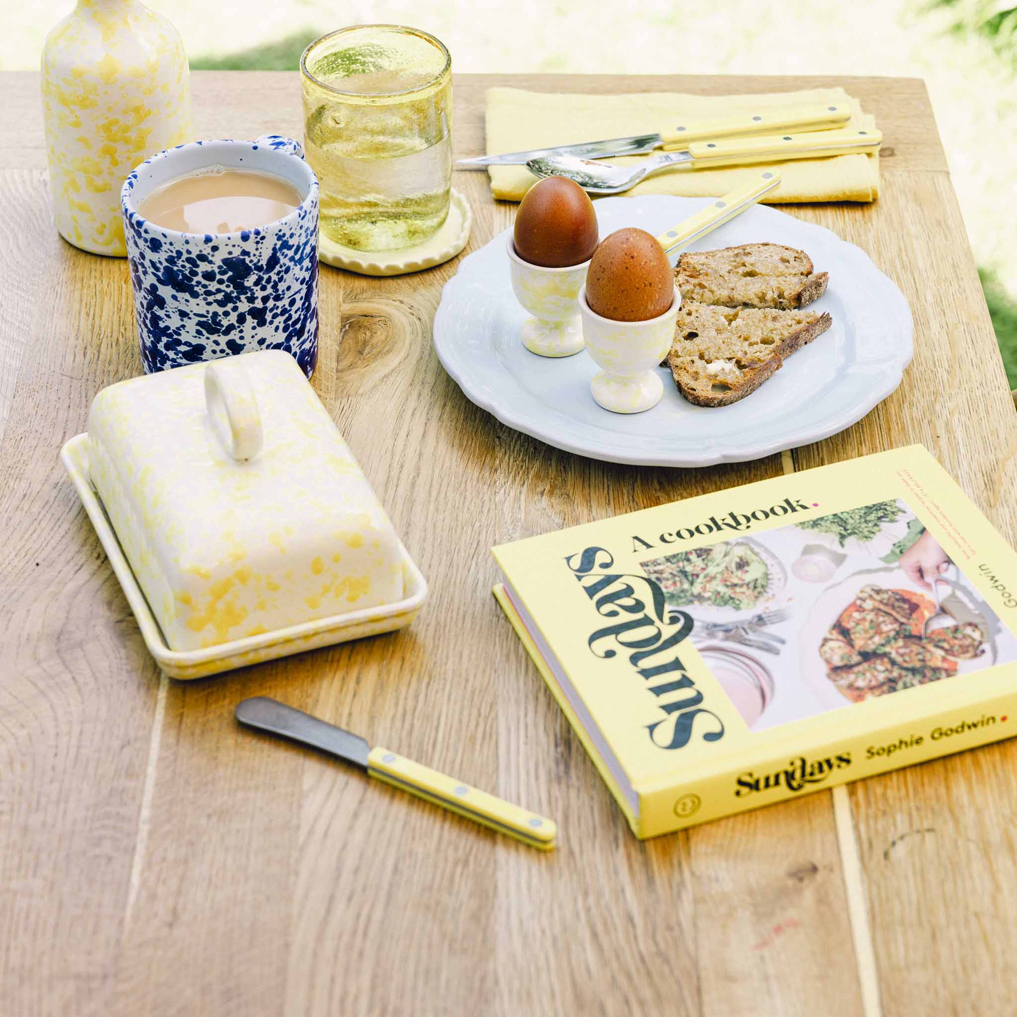Splatterware Butter Dish