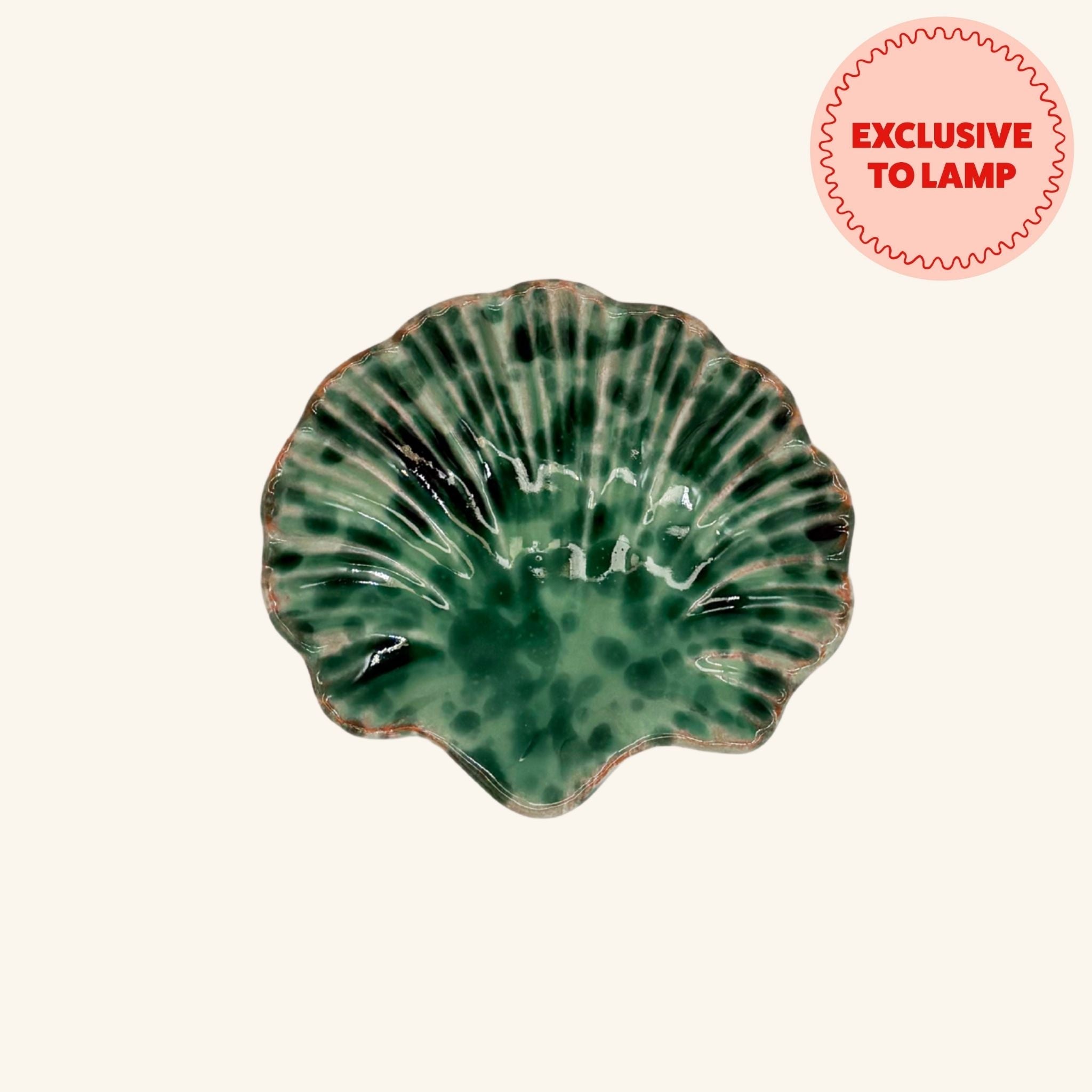 Splatterware Shell Dish