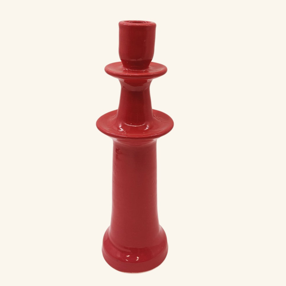 Tall Ceramic Candlestick