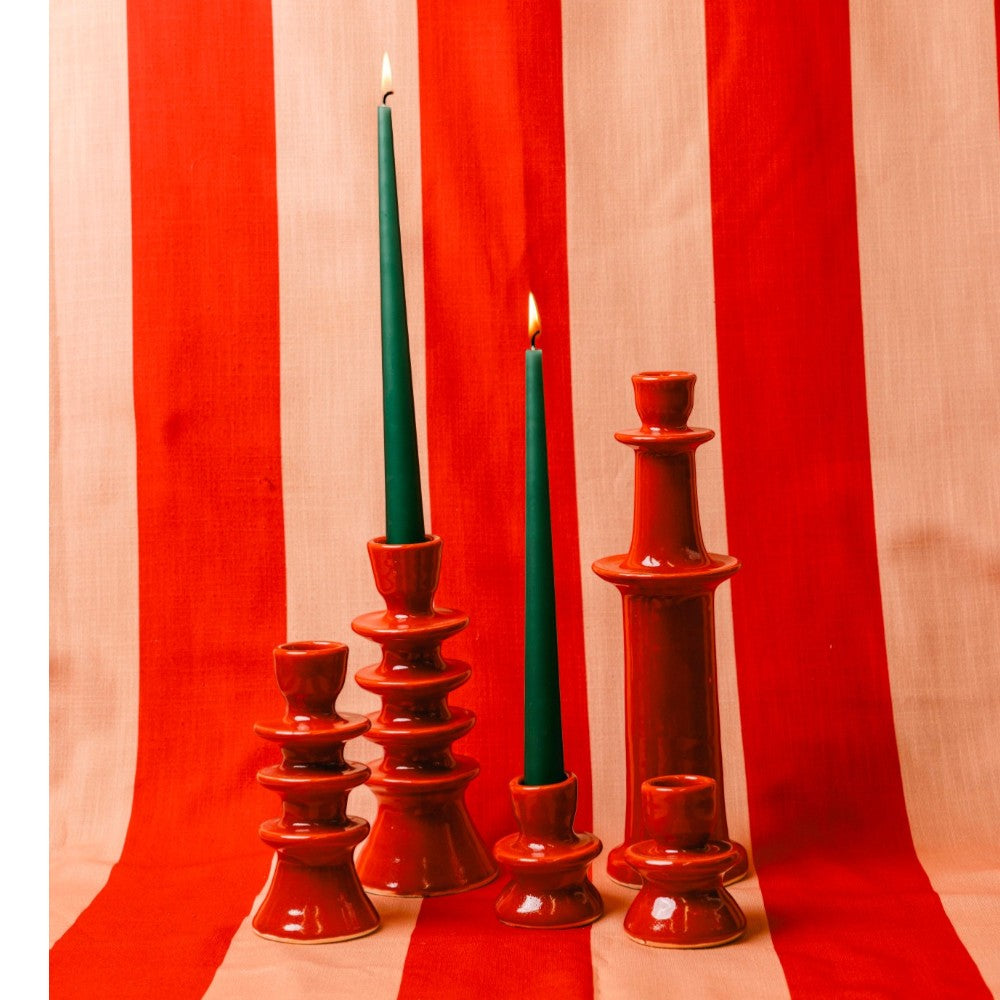 Tall Ceramic Candlestick
