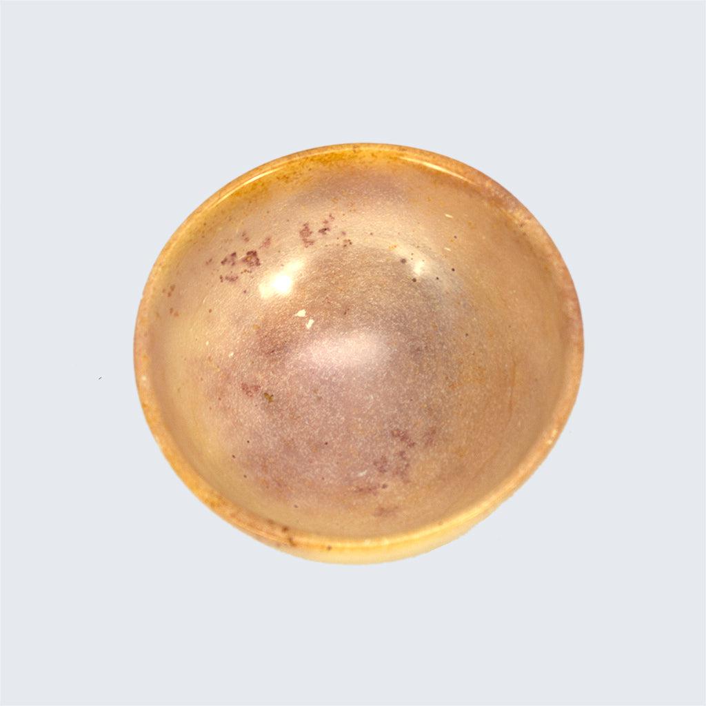Large Round Soapstone Bowl 'Marbled Pink'