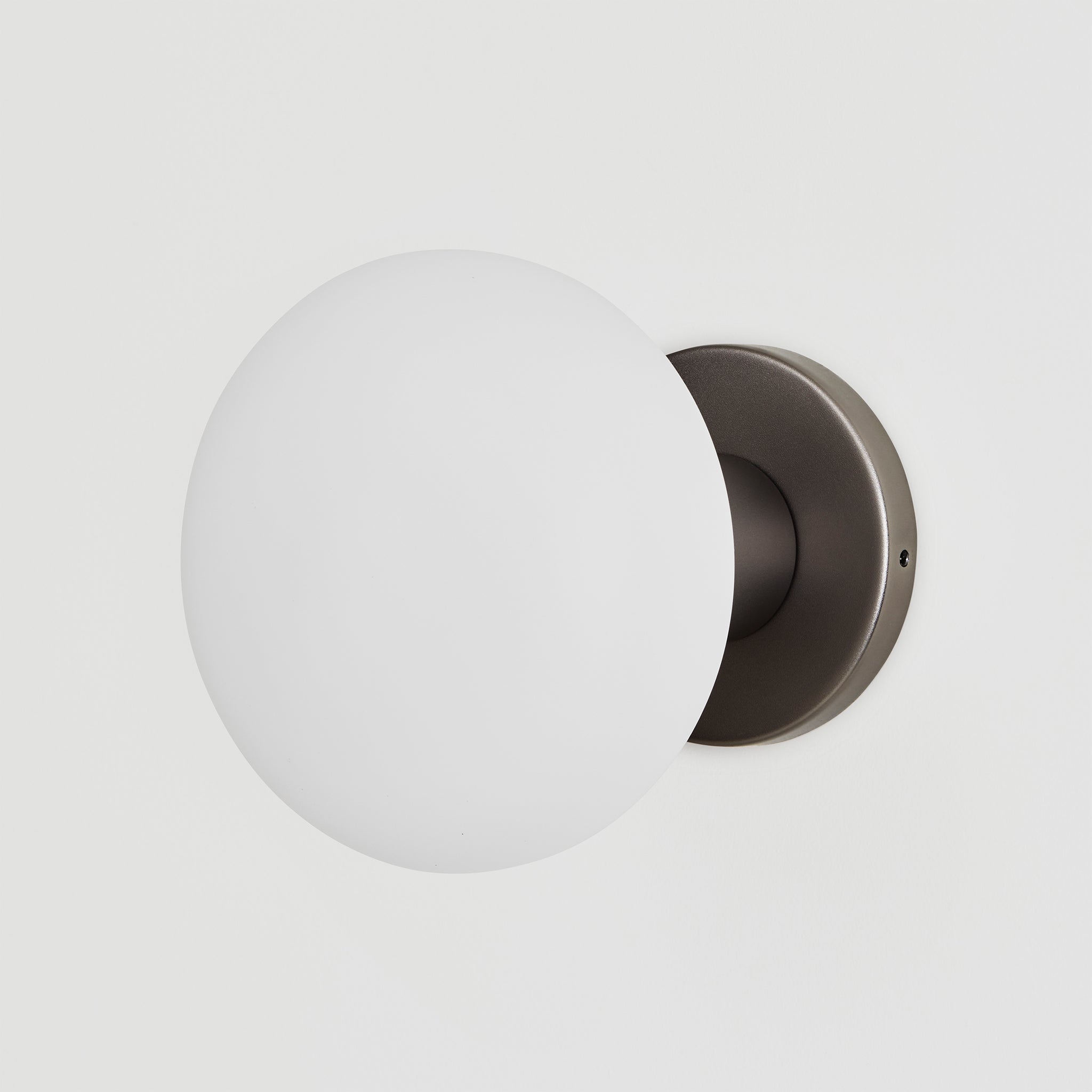 Lochan Wall Light in Graphite + Oval Dim to Warm