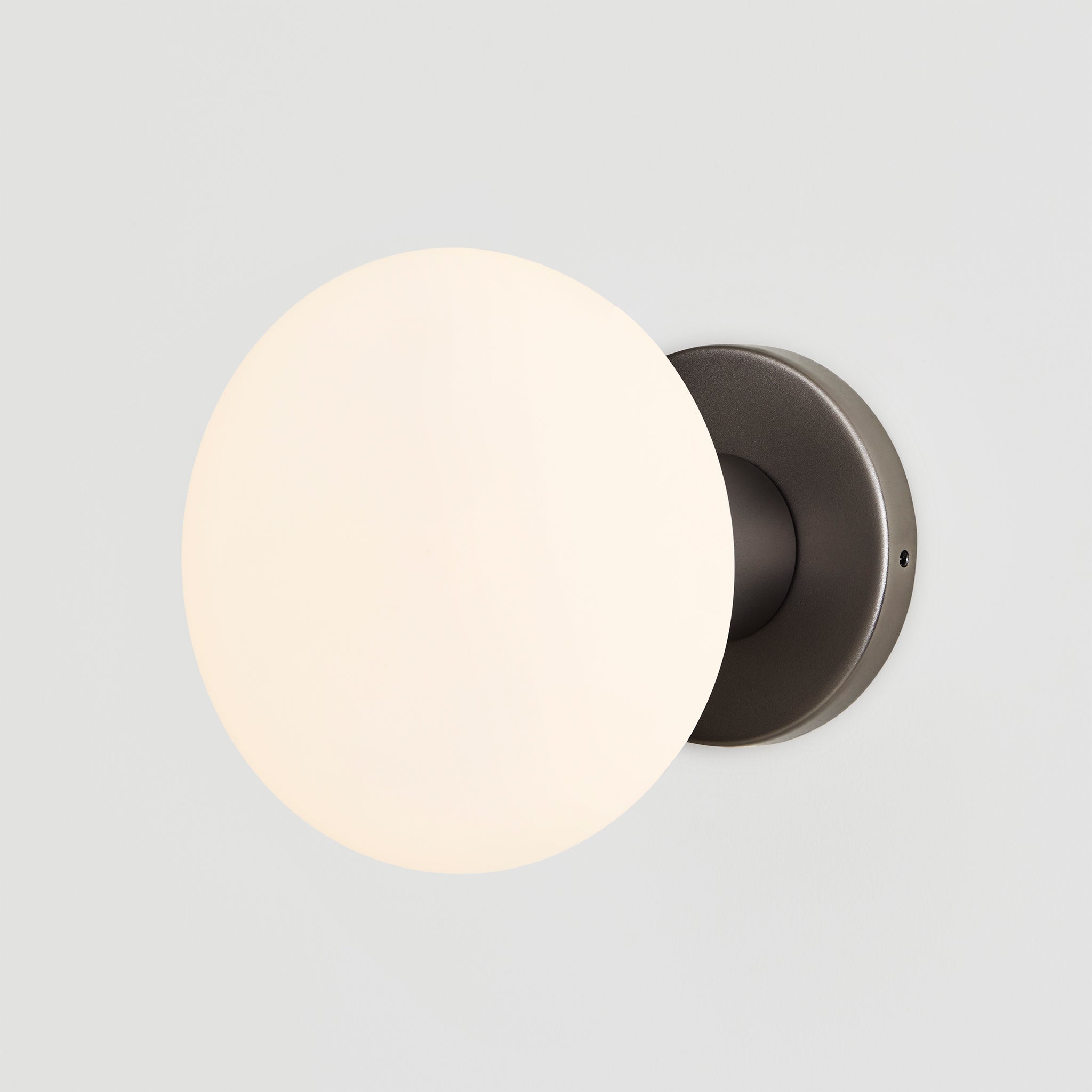 Lochan Wall Light in Graphite + Oval Dim to Warm