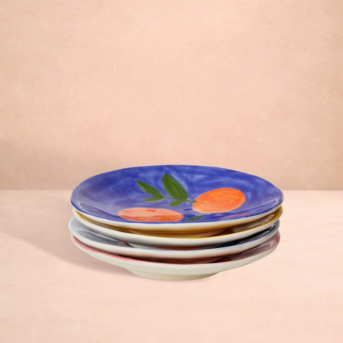 Peaches and Keen Plates | Set of 4