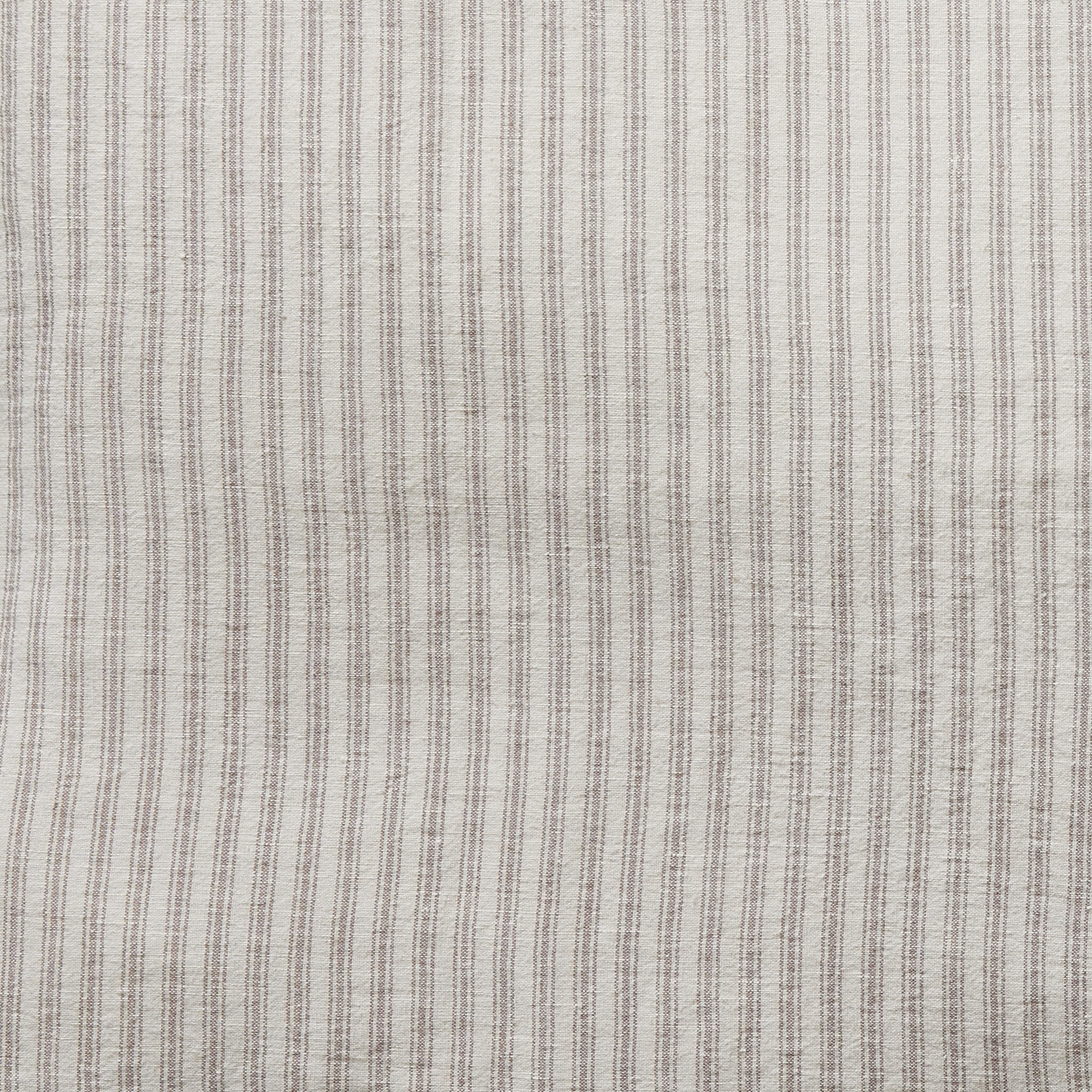 Washed Linen Cotton Ticking Stripe Pillowcase - Mineral